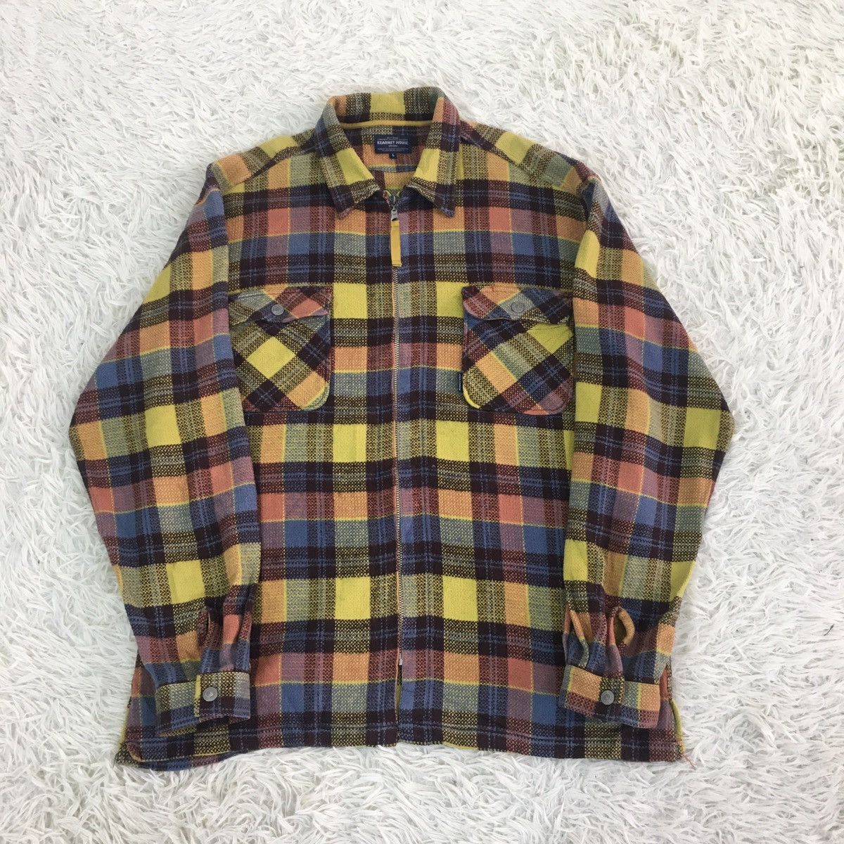 Japanese Brand Kearney House Checked Colorway Coach Jacket Size US L / EU 52-54 / 3 - 2 Thumbnail