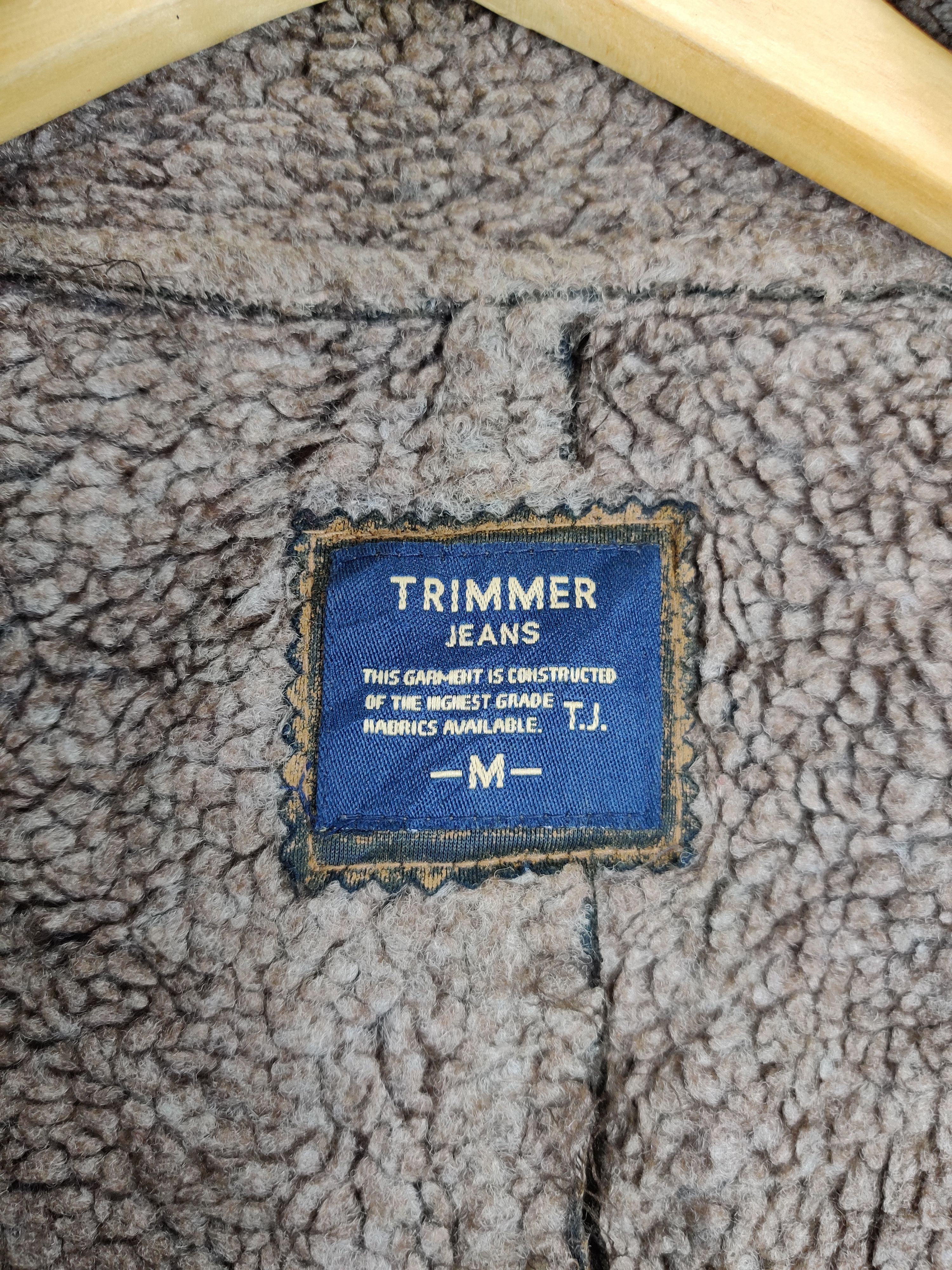Japanese Brand Vintage Japanese Brand Trimmer Jeans Fleece Sherpa Jacket Size US M / EU 48-50 / 2 - 7 Thumbnail