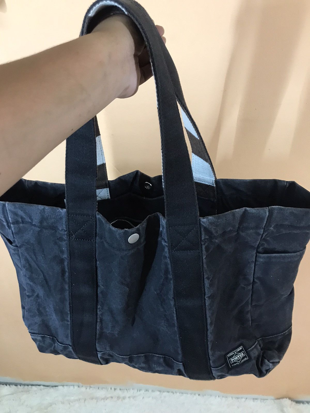 Head Porter × Porter Classic ‼️VTG PORTER TOTEBAG DENIM NICE DESIGN‼️ Size ONE SIZE - 13 Thumbnail