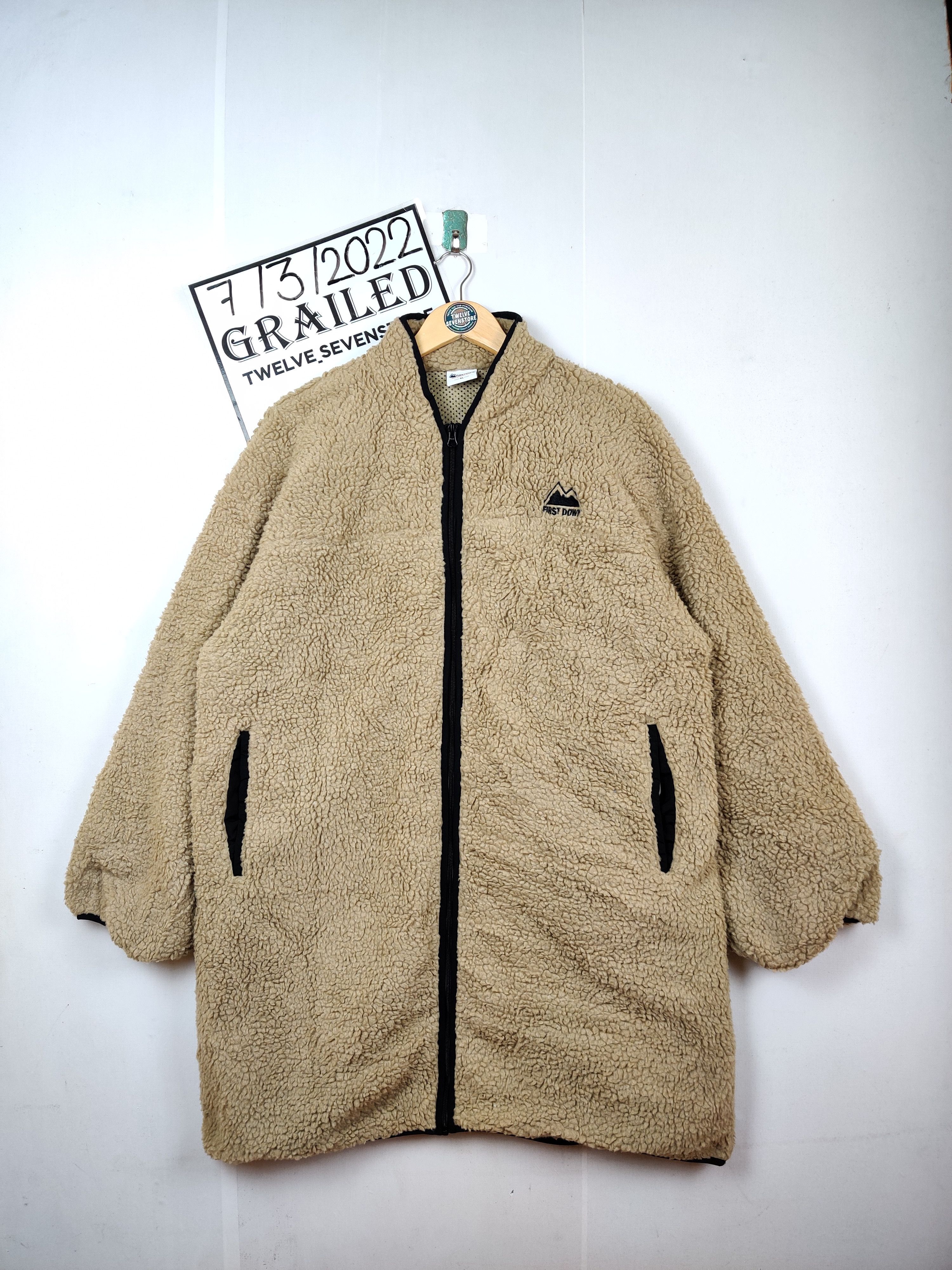 Japanese Brand Vintage First Down Sherpa Oversized Jacket Size US XXL / EU 58 / 5 - 1 Thumbnail