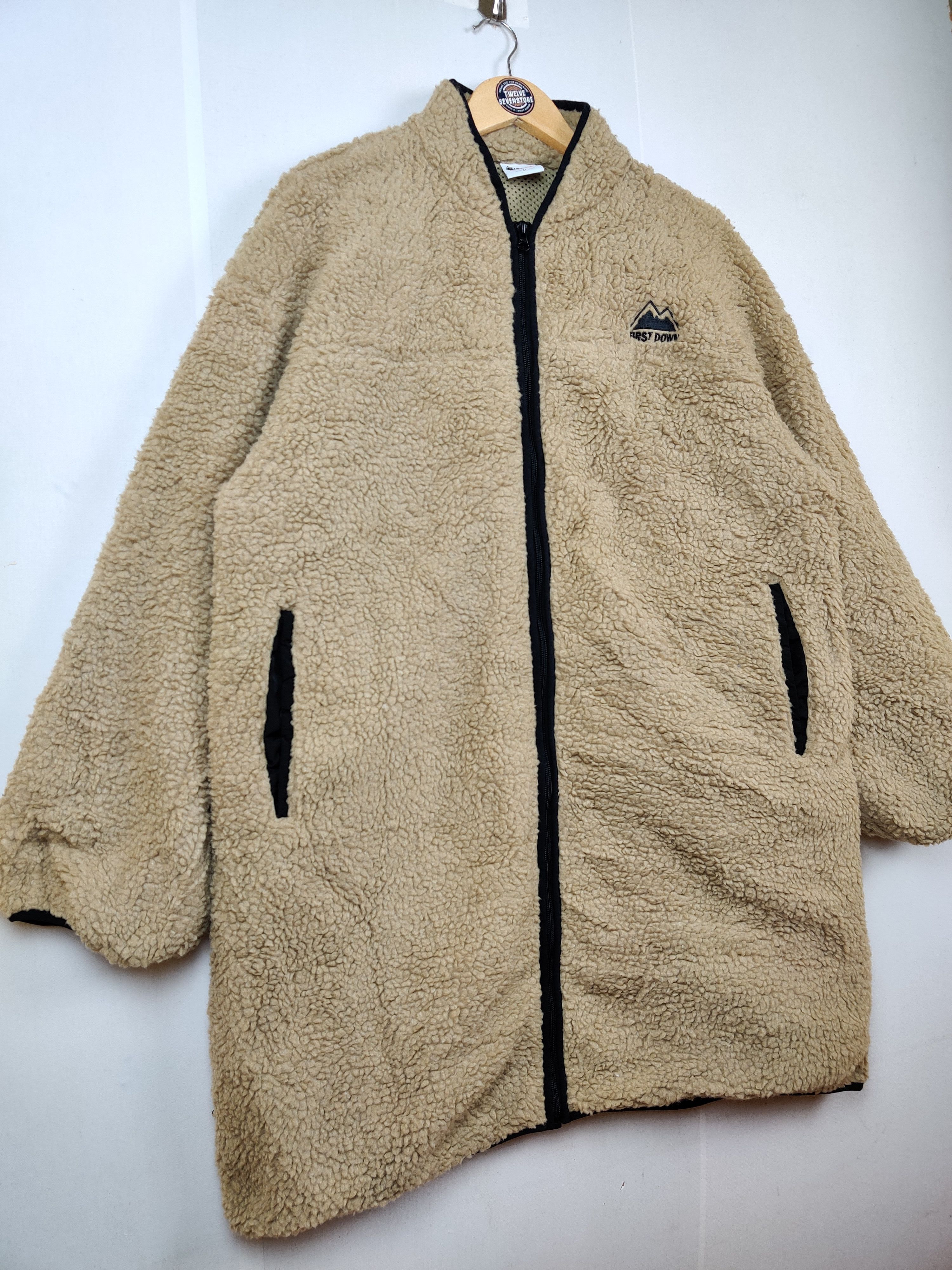Japanese Brand Vintage First Down Sherpa Oversized Jacket Size US XXL / EU 58 / 5 - 4 Thumbnail