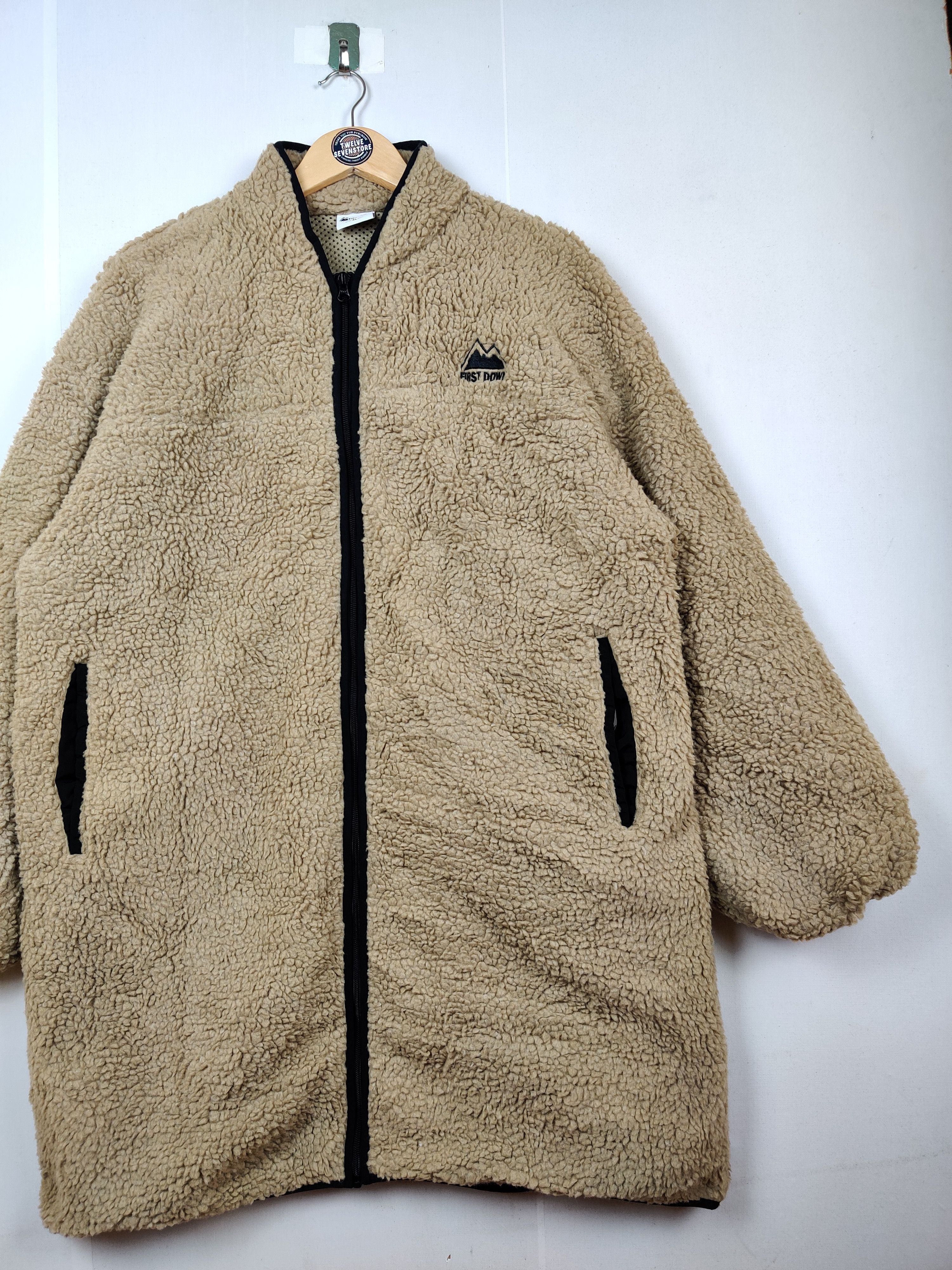 Japanese Brand Vintage First Down Sherpa Oversized Jacket Size US XXL / EU 58 / 5 - 3 Thumbnail
