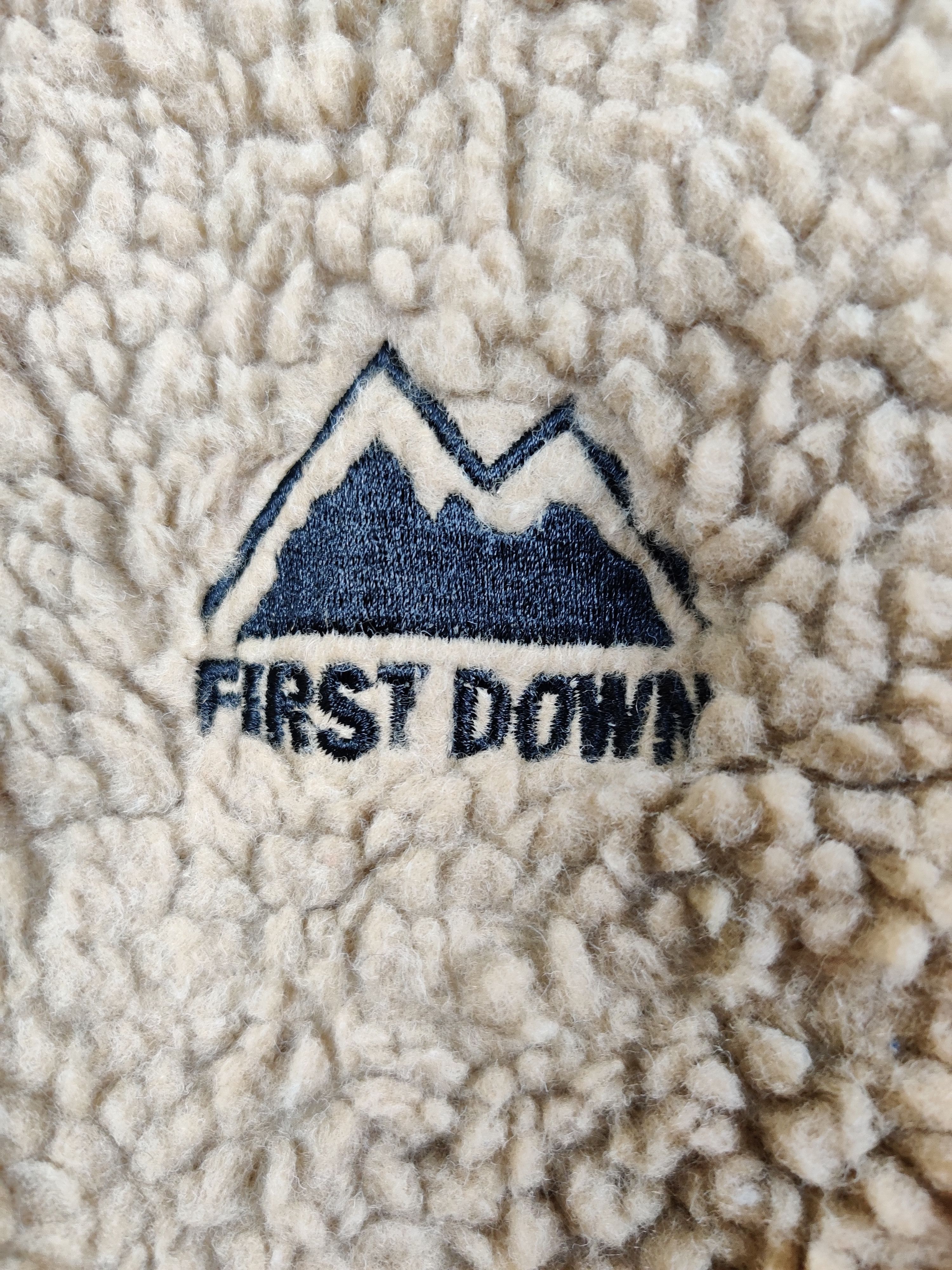 Japanese Brand Vintage First Down Sherpa Oversized Jacket Size US XXL / EU 58 / 5 - 5 Thumbnail