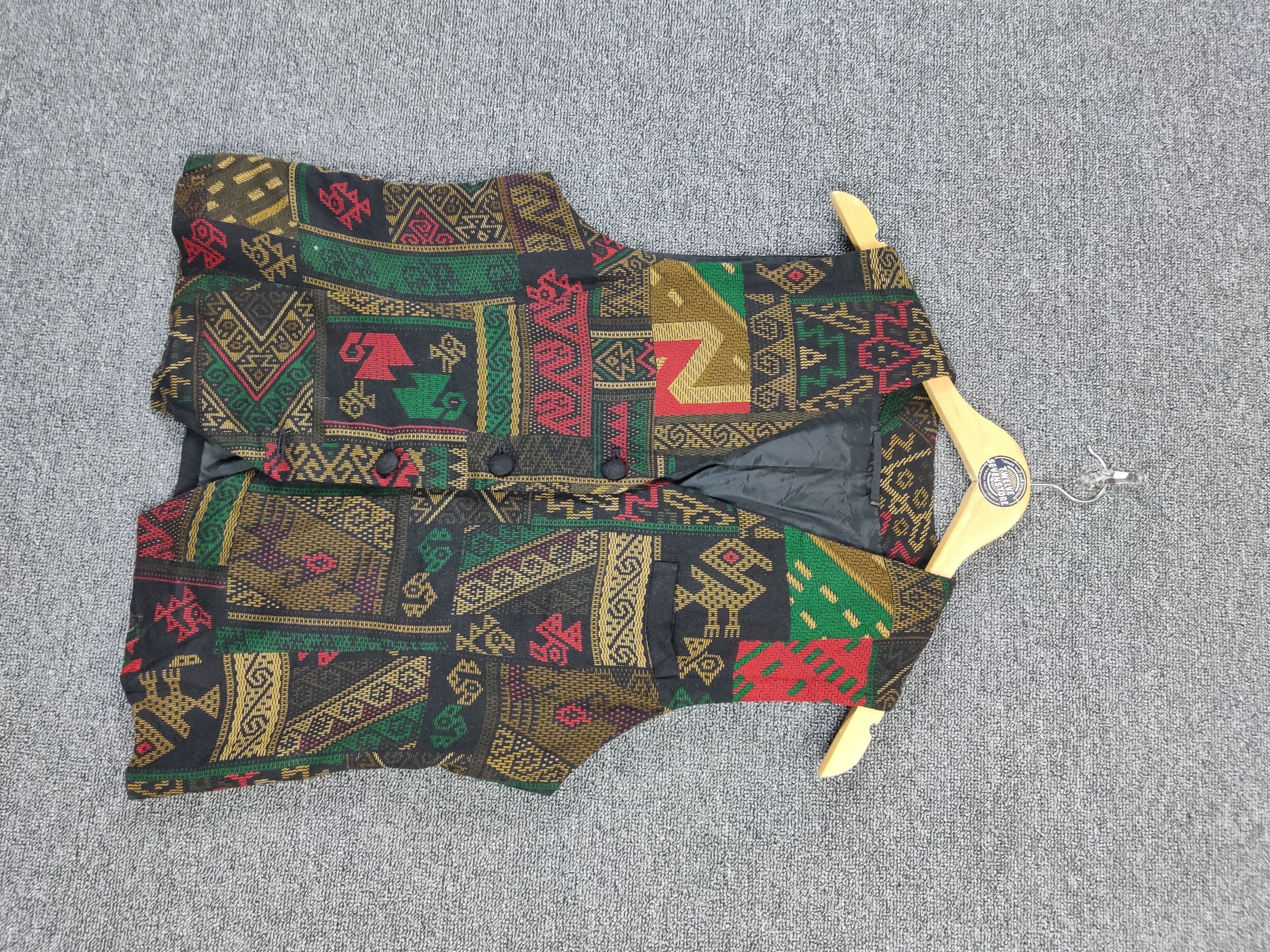 Vintage Vintage Unbrand Motif Abstract Vest Nice Design Size US M / EU 48-50 / 2 - 2 Thumbnail