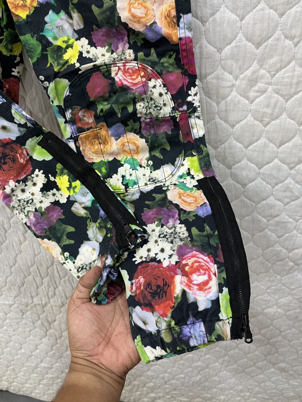 Yohji Yamamoto (Fff). YOHJI YAMAMOTO YS HYPEBEAST DOUBLE KNEE FLORAL PANTS Size 29" - 7 Thumbnail