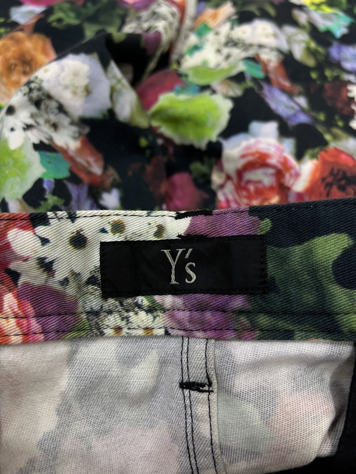 Yohji Yamamoto (Fff). YOHJI YAMAMOTO YS HYPEBEAST DOUBLE KNEE FLORAL PANTS Size 29" - 9 Thumbnail