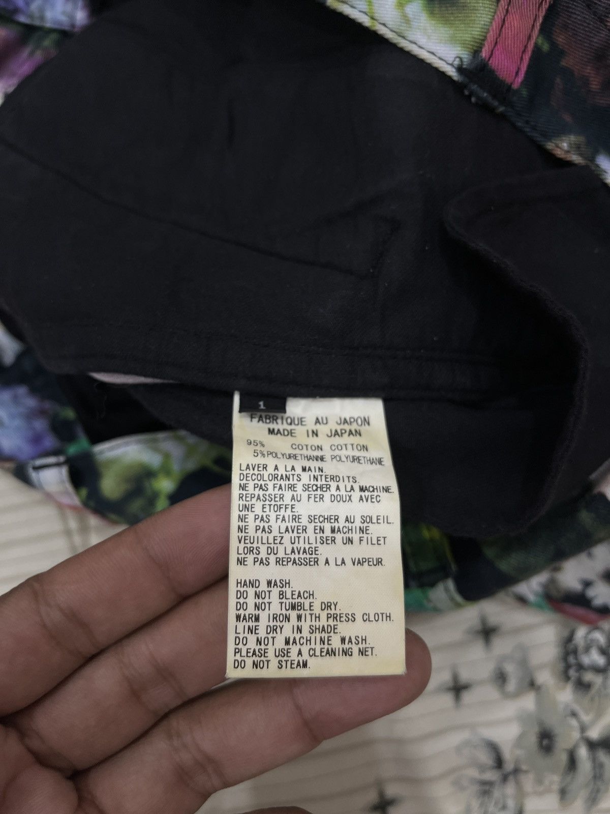 Yohji Yamamoto (Fff). YOHJI YAMAMOTO YS HYPEBEAST DOUBLE KNEE FLORAL PANTS Size 29" - 10 Thumbnail