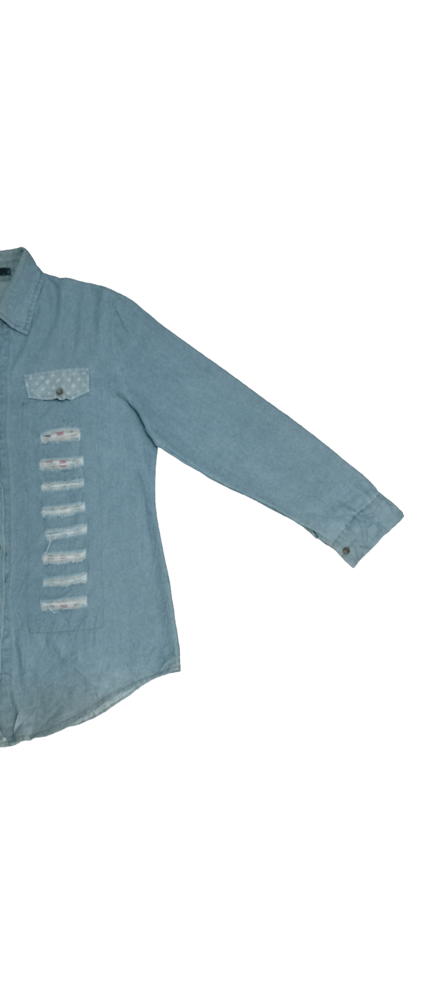 Japanese Brand Vintage Japanese Brand Distressed Shirt Button Up Size US M / EU 48-50 / 2 - 3 Thumbnail