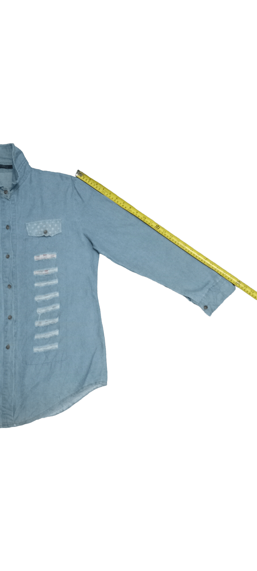 Japanese Brand Vintage Japanese Brand Distressed Shirt Button Up Size US M / EU 48-50 / 2 - 7 Thumbnail