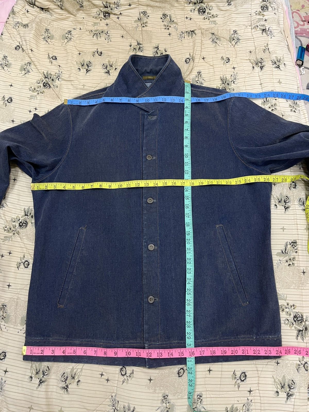 Yohji Yamamoto (Bbb). AAR YOHJI YAMAMOTO JAPAN HYPE DENIM JACKET Size US L / EU 52-54 / 3 - 15 Thumbnail