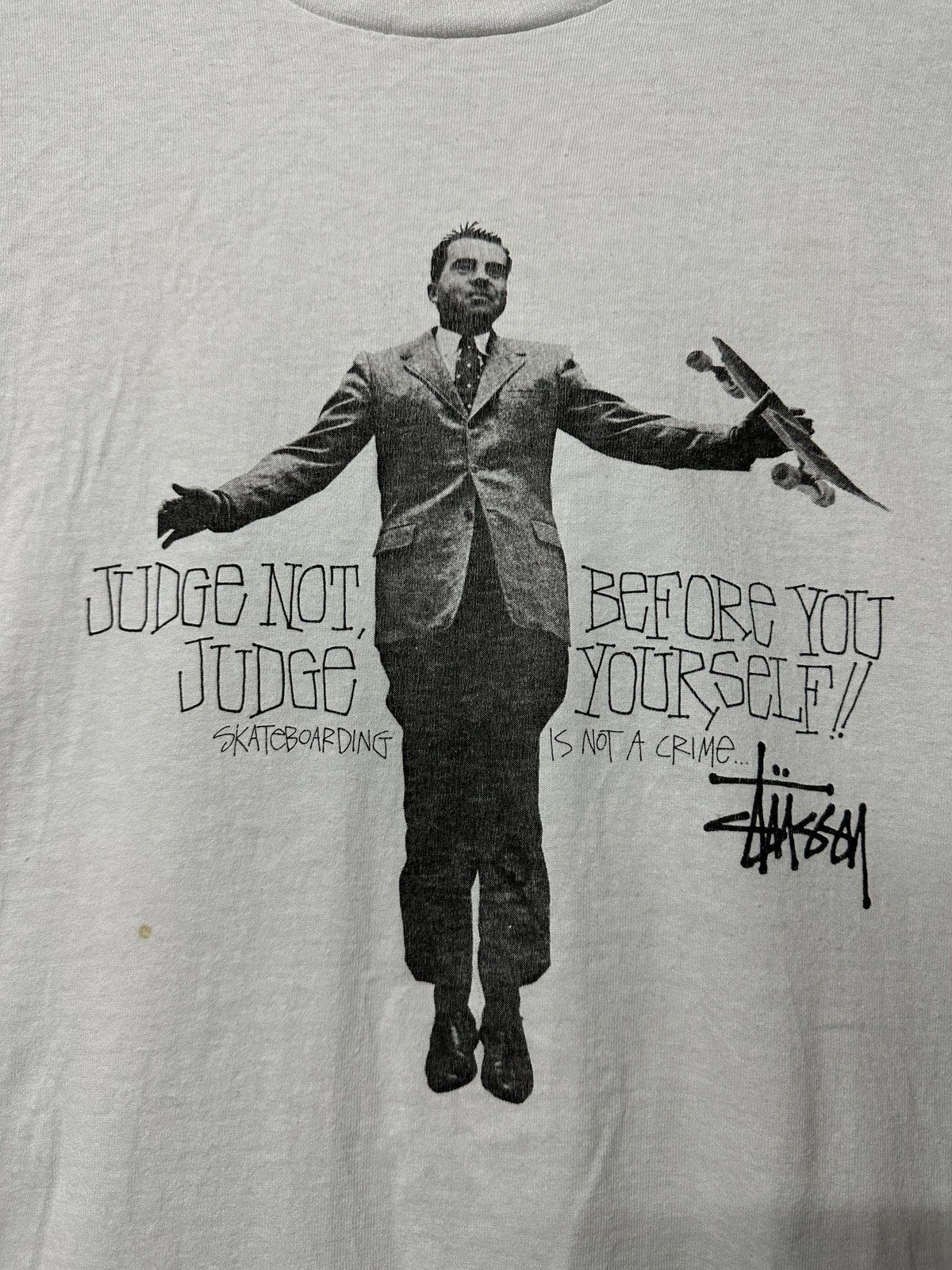 Stussy Vintage 90s Stussy Archives Skateboard Single Stitch Tee Size US L / EU 52-54 / 3 - 2 Thumbnail