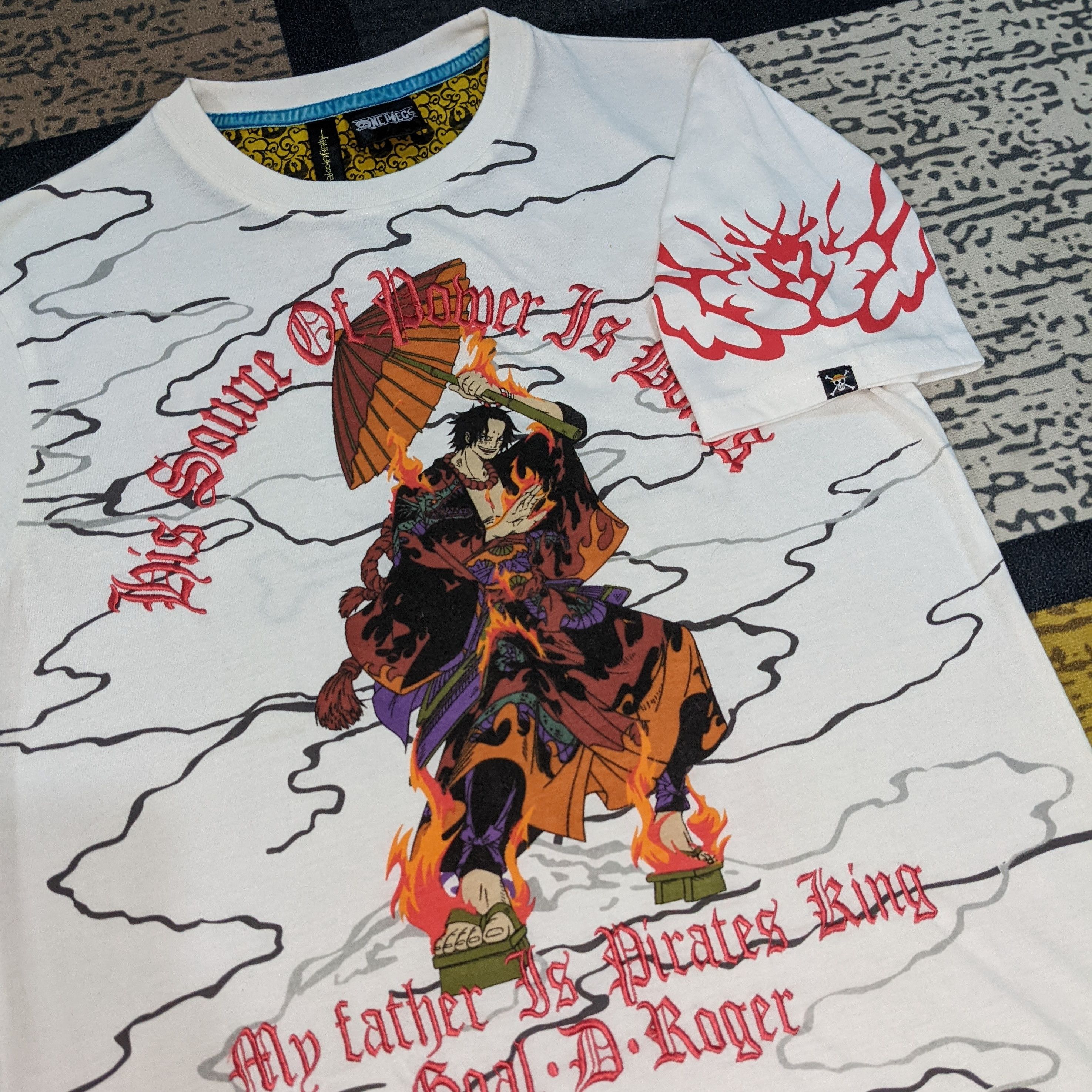 Anime × Japanese Brand × One Piece Rare One Piece X Neutral Infinity Ace Anime Tshirt Size US M / EU 48-50 / 2 - 3 Thumbnail