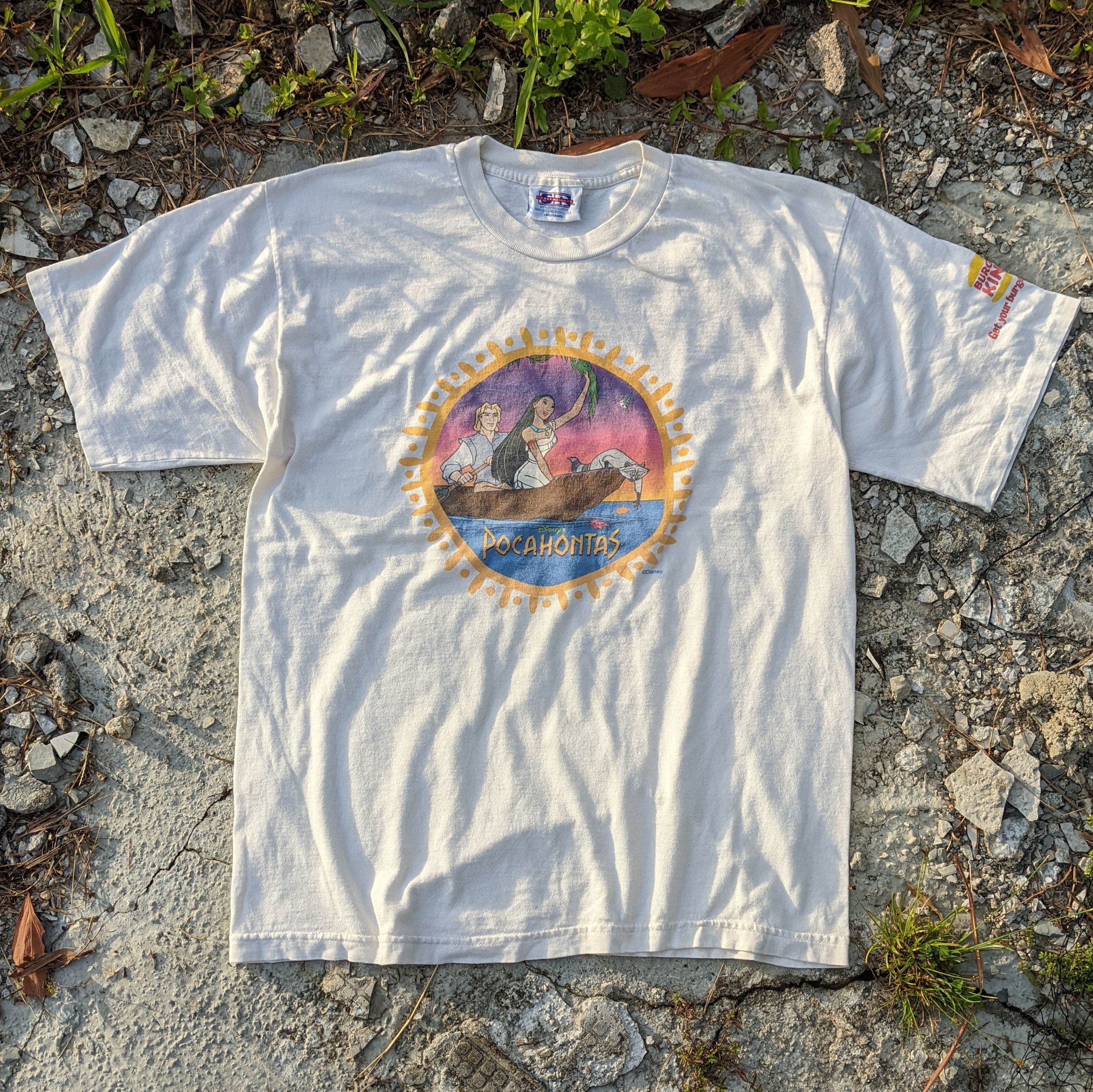 Cartoon Network × Disney × Vintage Vintage 90s Disney Pocahontas Promo Tee Burger King Size US L / EU 52-54 / 3 - 4 Thumbnail