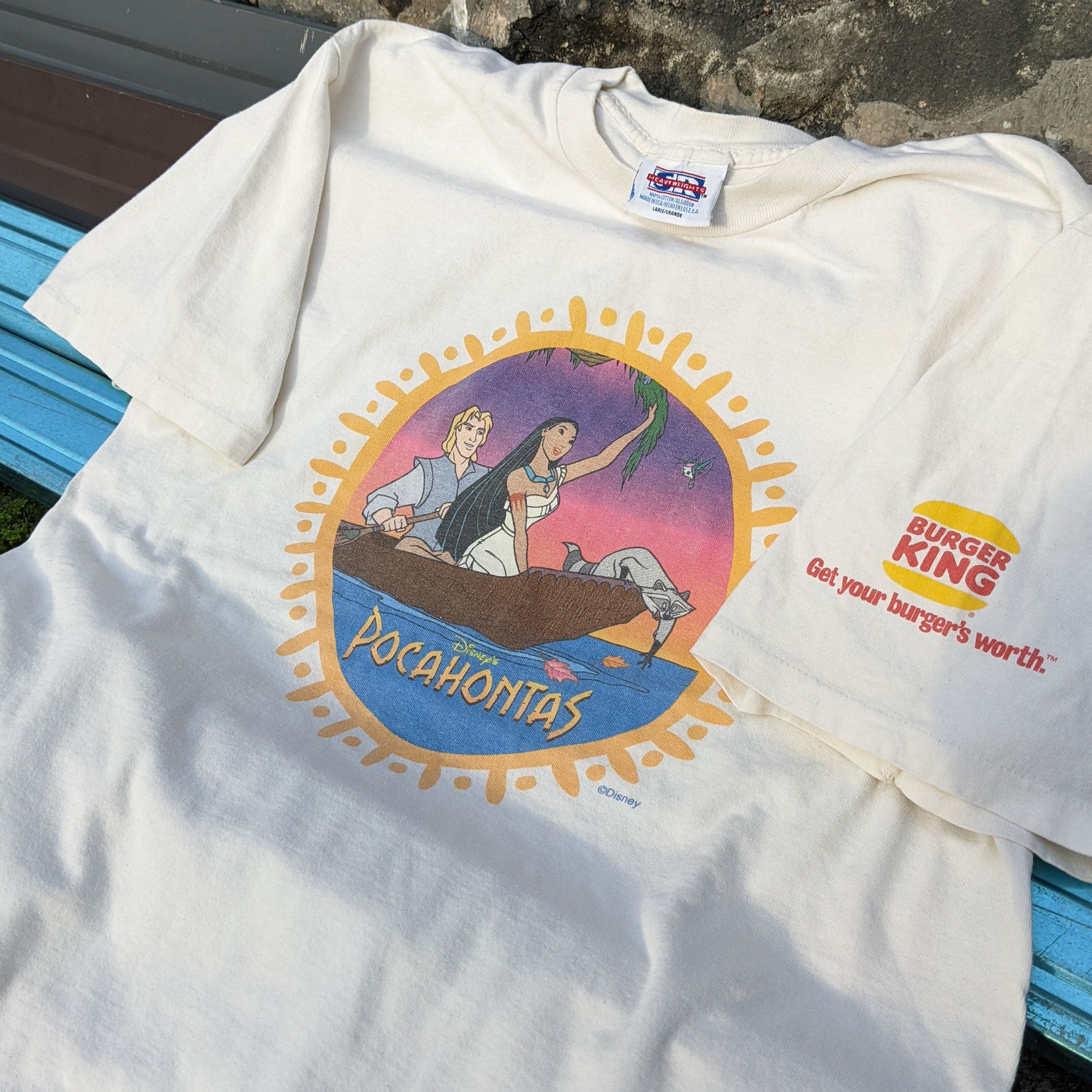 Cartoon Network × Disney × Vintage Vintage 90s Disney Pocahontas Promo Tee Burger King Size US L / EU 52-54 / 3 - 1 Thumbnail