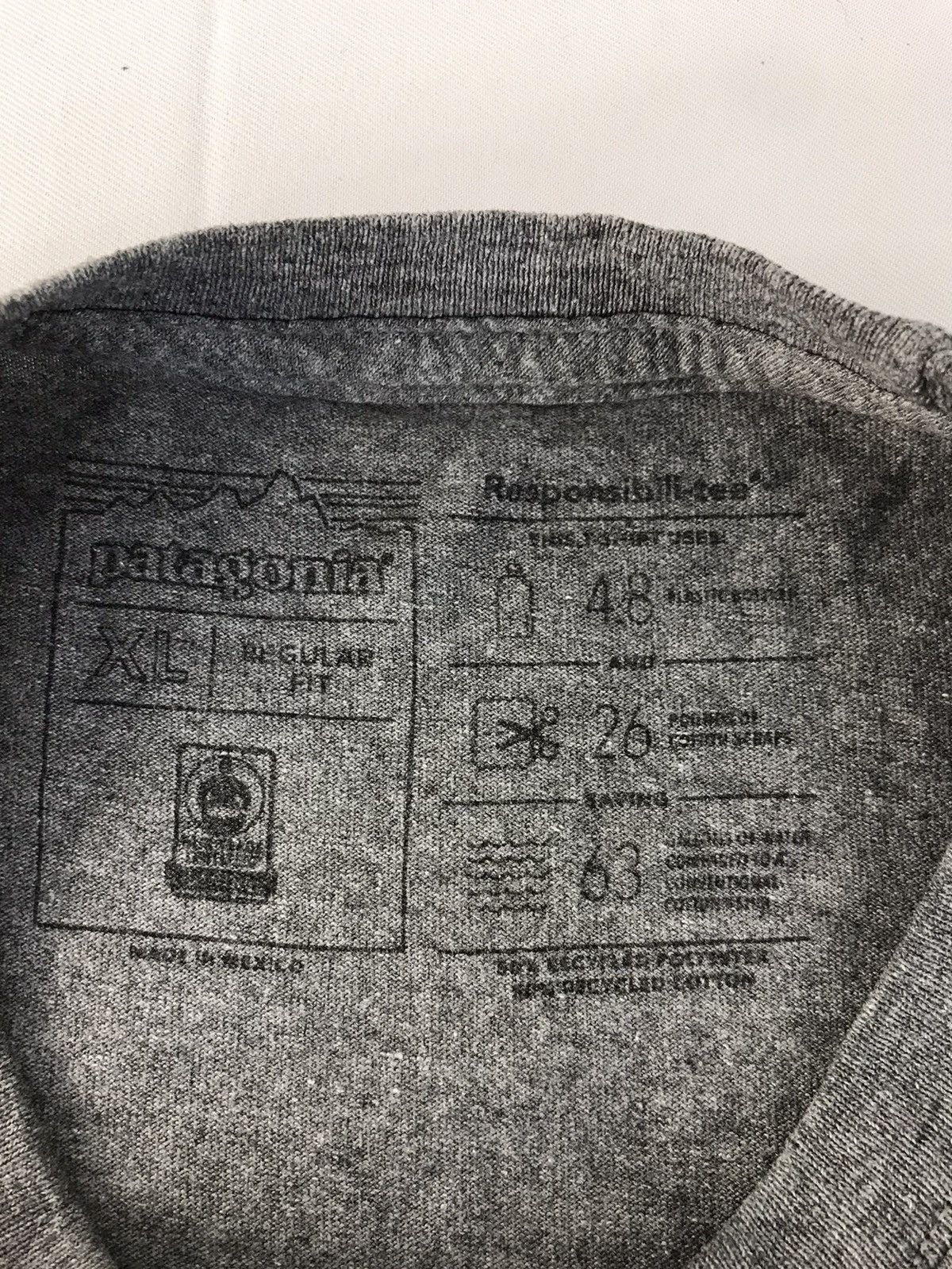 Patagonia Patagonia Responsibili Single Pocket Tee Logo Crewneck Size US XL / EU 56 / 4 - 5 Thumbnail