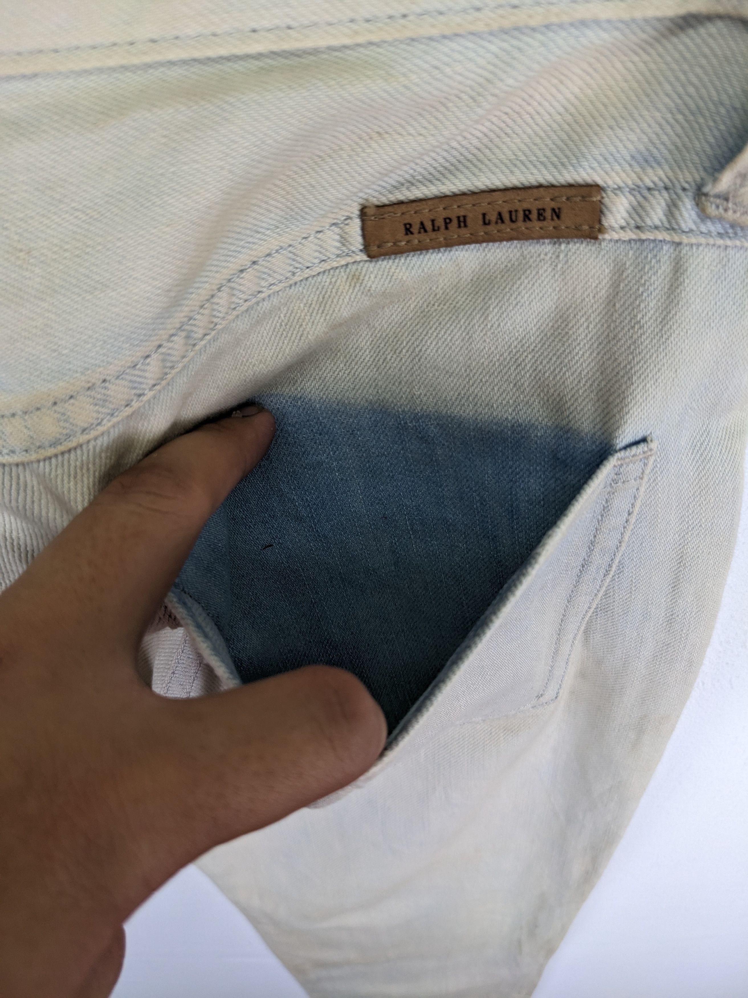 Ralph Lauren × Vintage Vintage Ralph Lauren Jeans Distressed Style Size US 29 - 14 Thumbnail