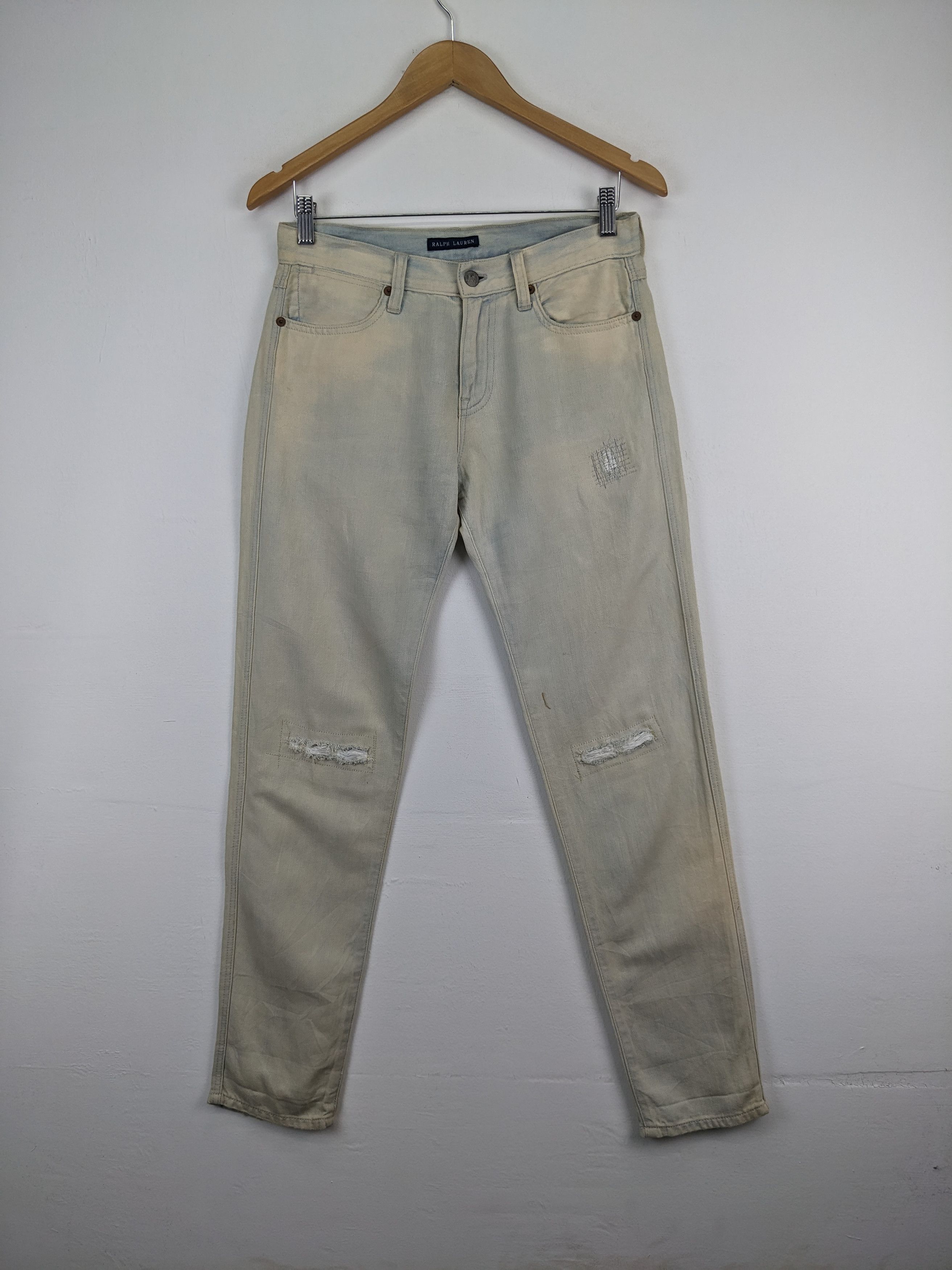Ralph Lauren × Vintage Vintage Ralph Lauren Jeans Distressed Style Size US 29 - 1 Thumbnail