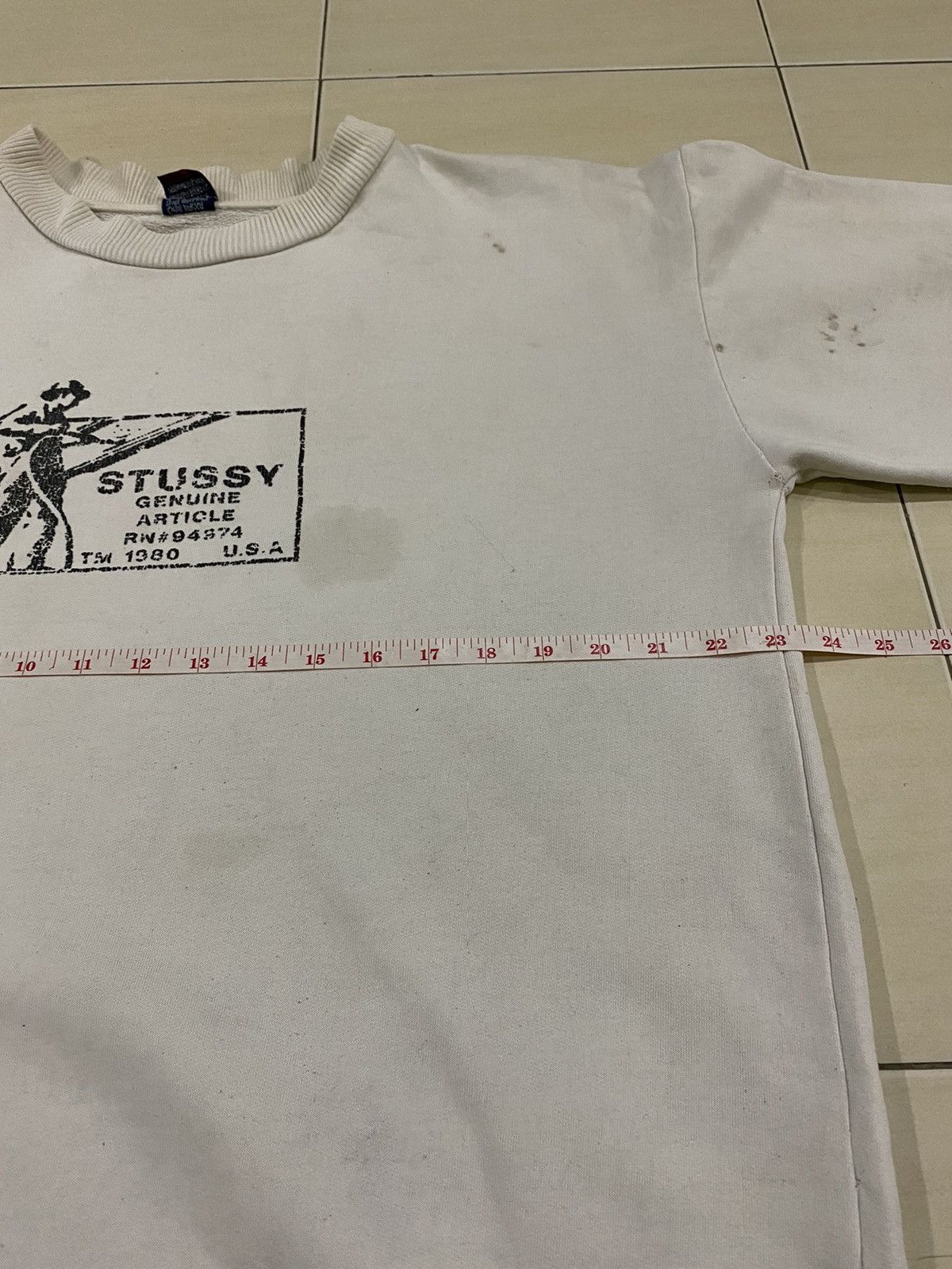 Stussy Vintage Stussy distressed sweatshirt Size US M / EU 48-50 / 2 - 11 Thumbnail