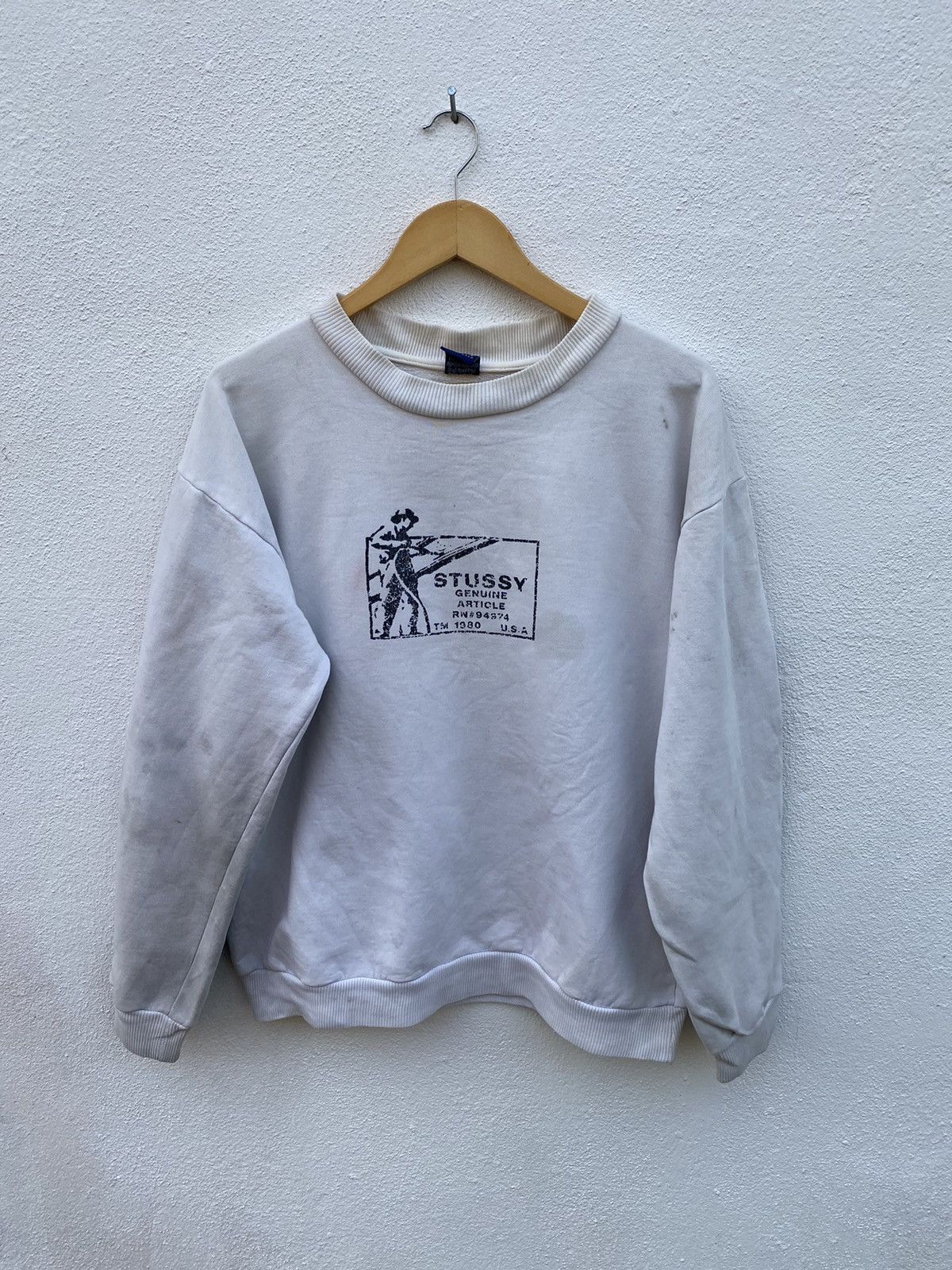 Stussy Vintage Stussy distressed sweatshirt Size US M / EU 48-50 / 2 - 1 Thumbnail