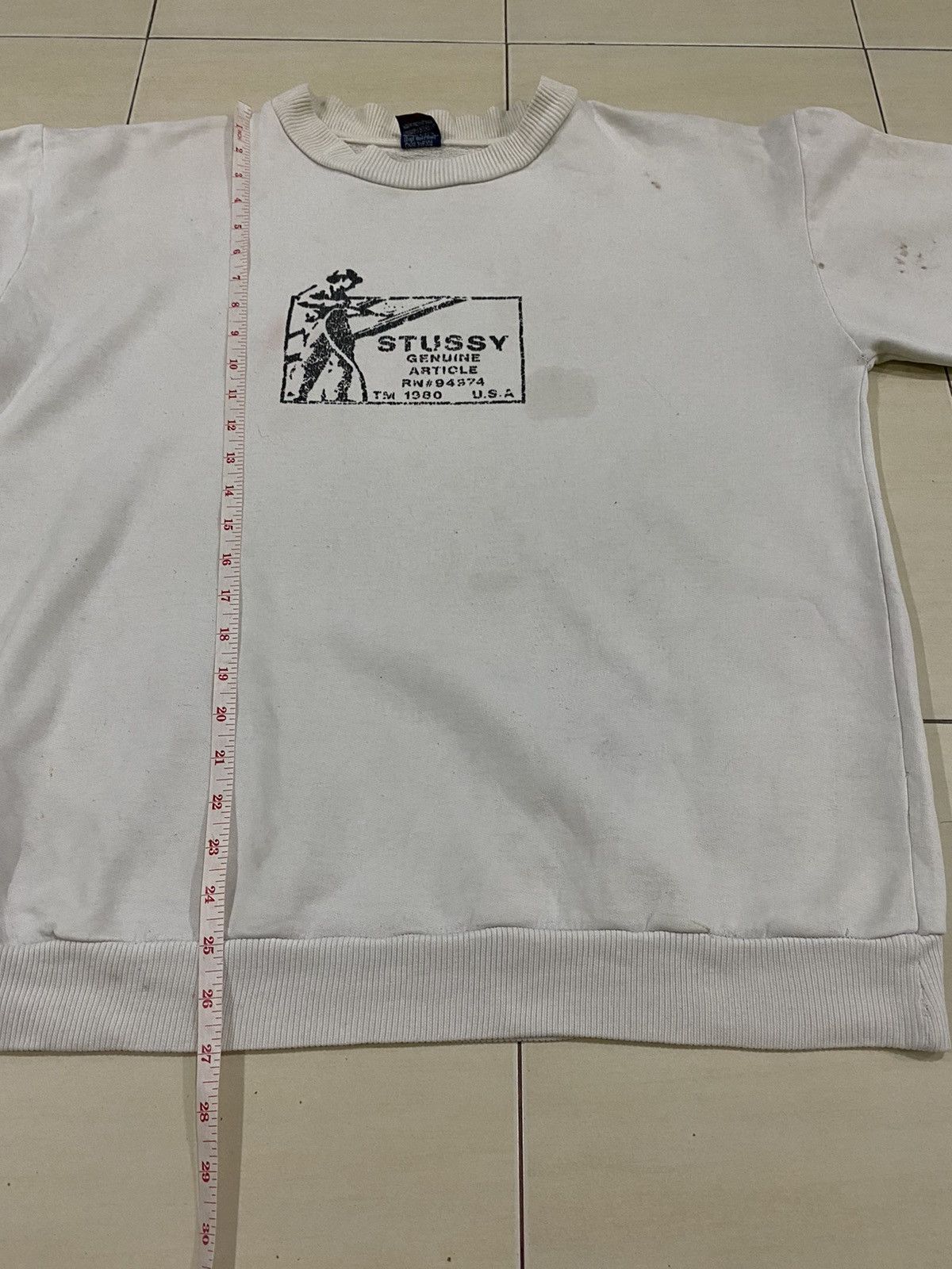 Stussy Vintage Stussy distressed sweatshirt Size US M / EU 48-50 / 2 - 12 Thumbnail
