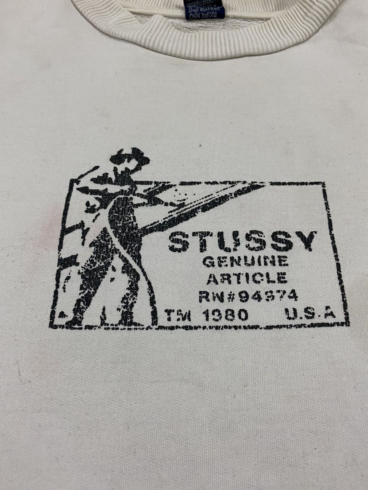 Stussy Vintage Stussy distressed sweatshirt Size US M / EU 48-50 / 2 - 10 Thumbnail