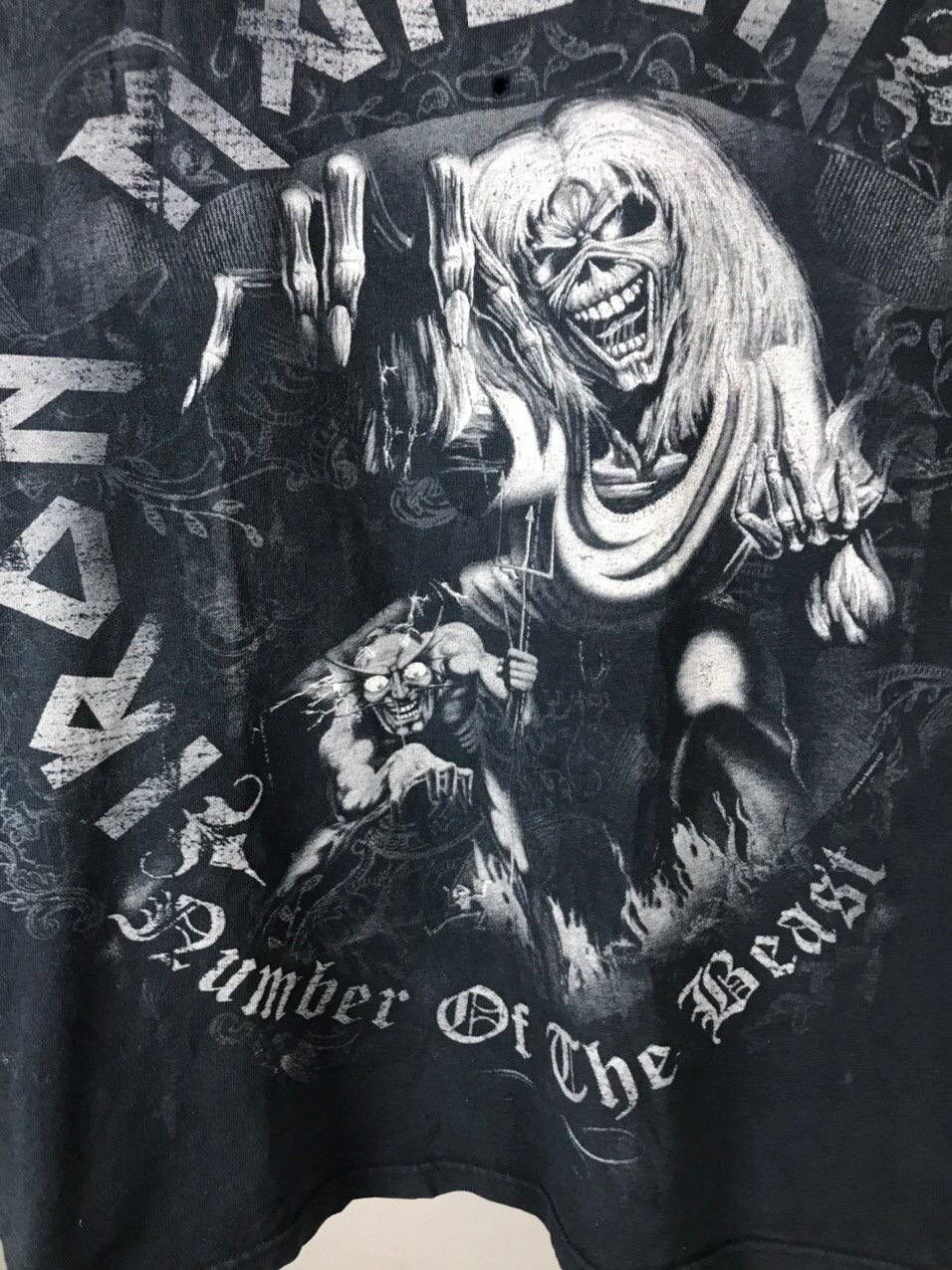 Band Tees Iron Maiden vintage rock band tee Size US L / EU 52-54 / 3 - 3 Thumbnail