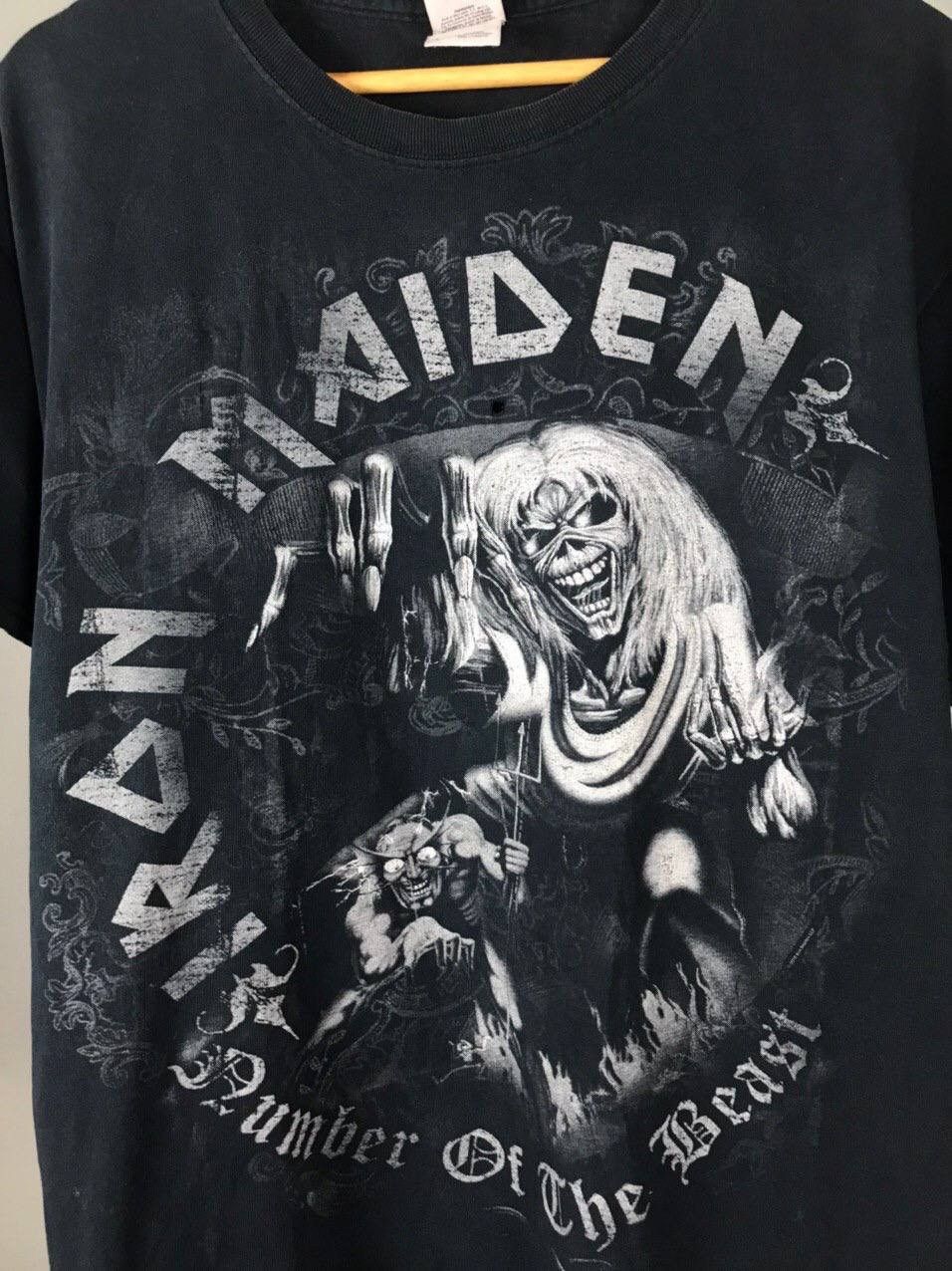 Band Tees Iron Maiden vintage rock band tee Size US L / EU 52-54 / 3 - 2 Thumbnail