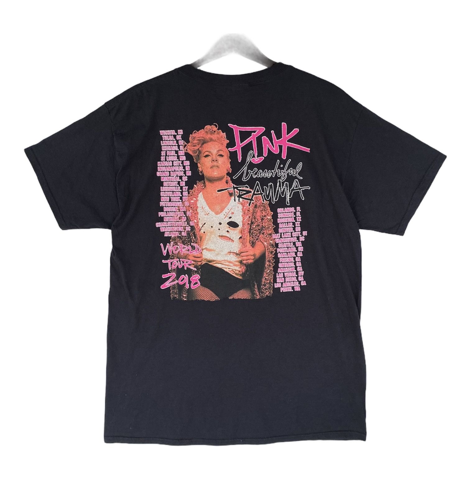 Band Tees 💥PINK solo singer songwriter world tour 2018 tee shirt Size US L / EU 52-54 / 3 - 1 Thumbnail