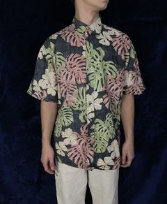 Cooke Street Hawaiin Button Up Collared Mens Shirt