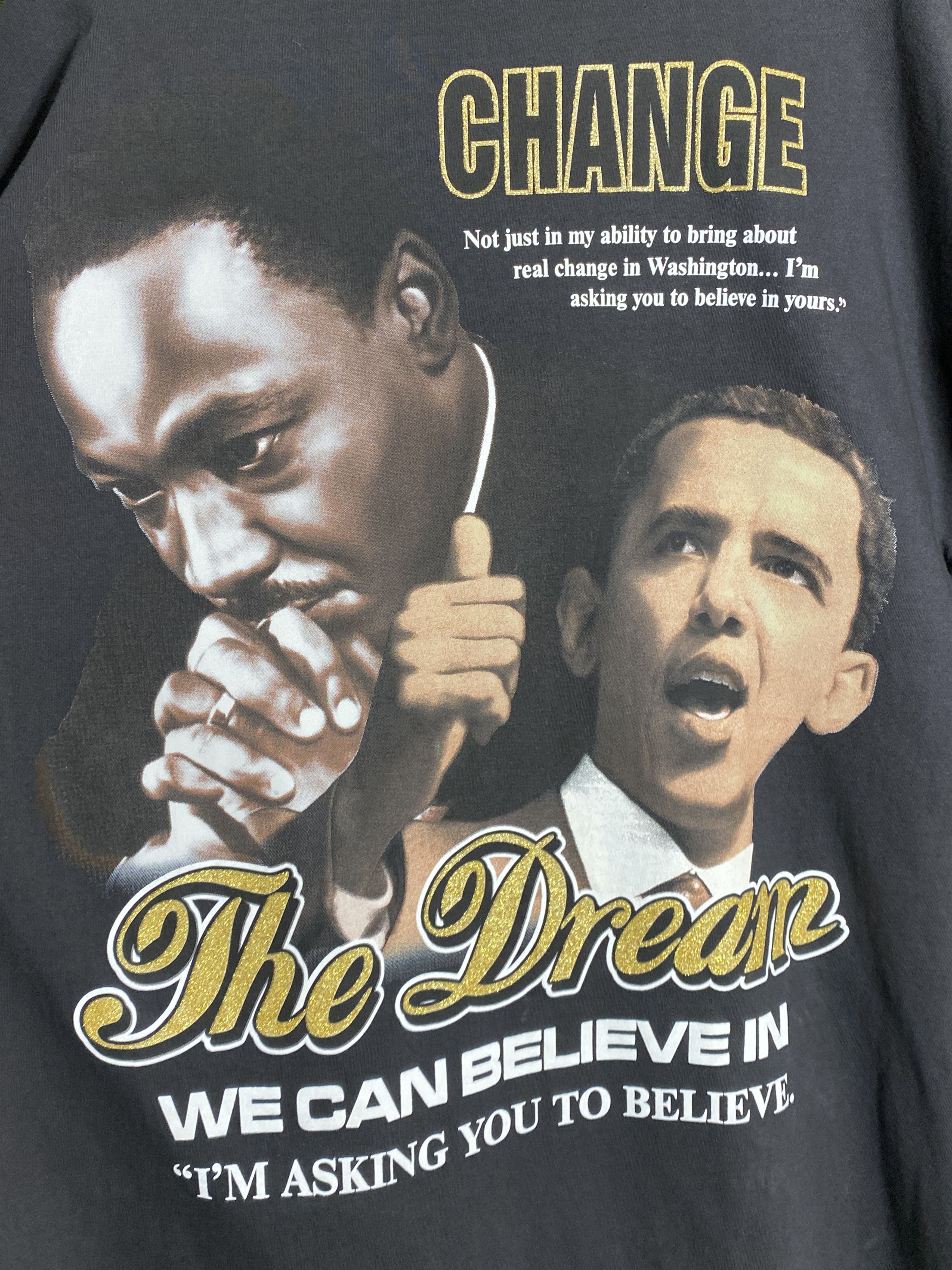 Rap Tees × Vintage 🚨Vintage Barack Obama MLK The Dream 00s Rap Tee T-Shirt Size US XXL / EU 58 / 5 - 4 Thumbnail