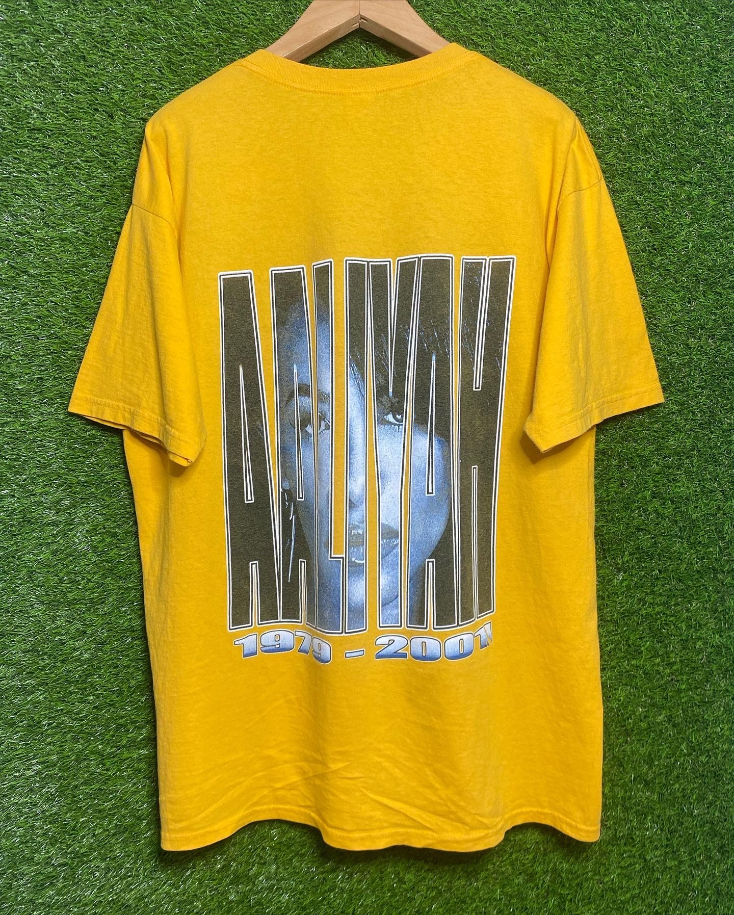 Rap Tees × Vintage 🚨Vintage Aaliyah Memorial 2002 Rap Tee T-Shirt Size US XL / EU 56 / 4 - 2 Thumbnail