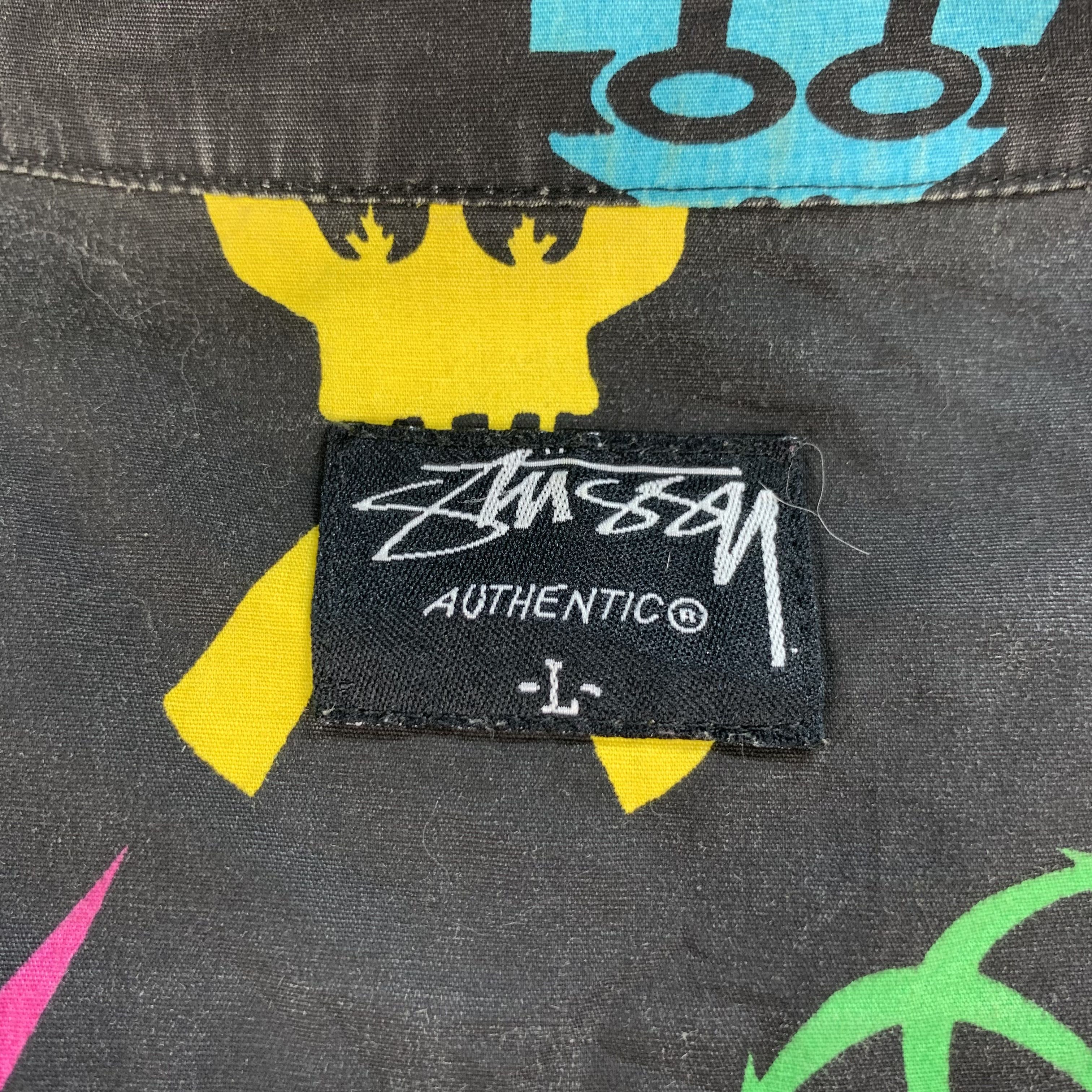 Stussy RARE❗ Vintage Stussy Pirate Skulls Button Up Shirt #3671-128 Size US L / EU 52-54 / 3 - 9 Thumbnail