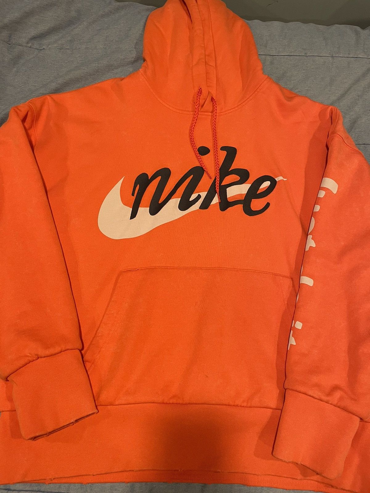 Nike CPFM Nike Orange Shoebox Hoodie Double Layer | Grailed