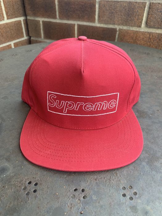 Supreme 2011 Supreme x Kaws Chalk Box Logo 5-Panel Hat | Grailed