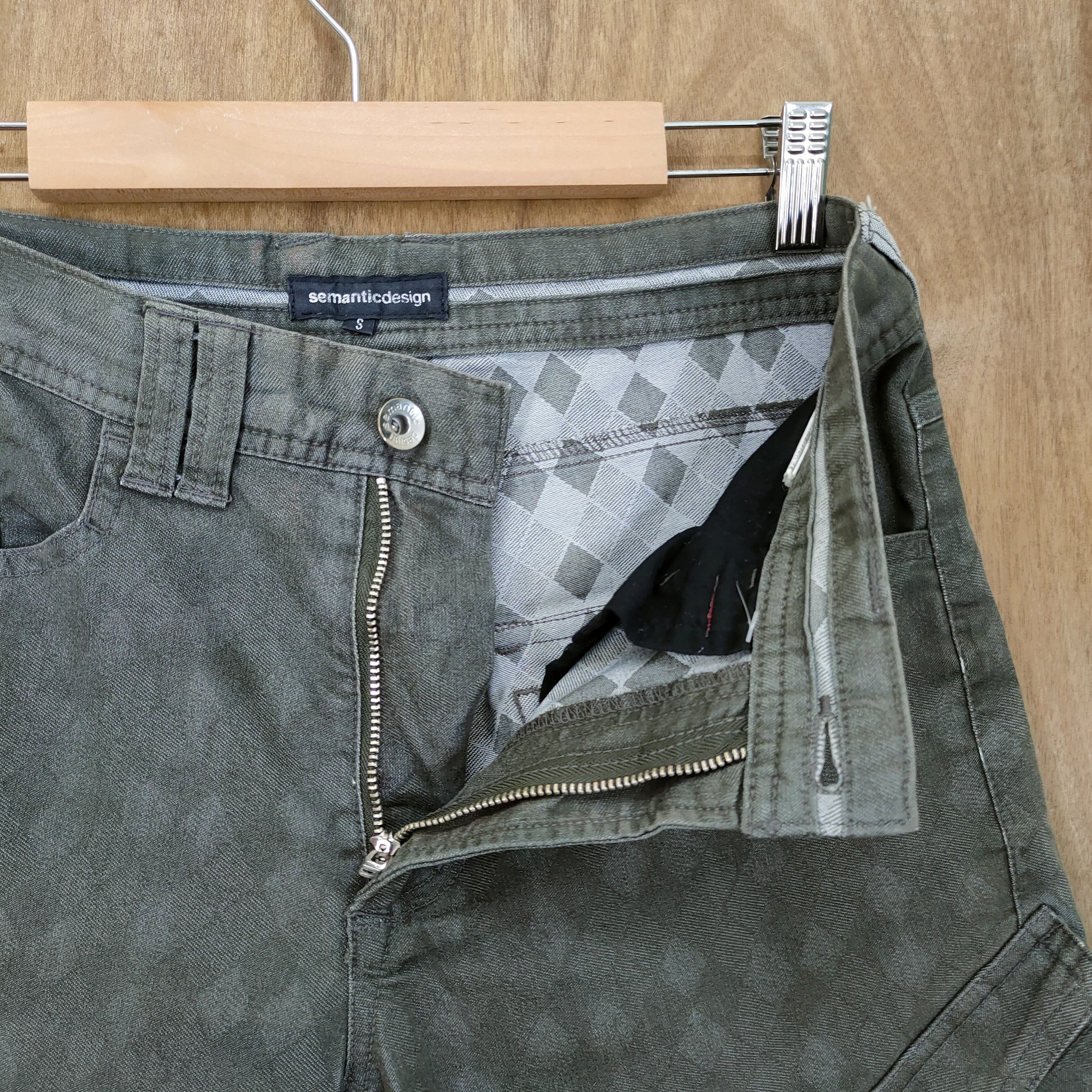 semanticdesign SEMANTIC DESIGN FADED CARGO PANTS #111 Size US 29 - 3 Thumbnail