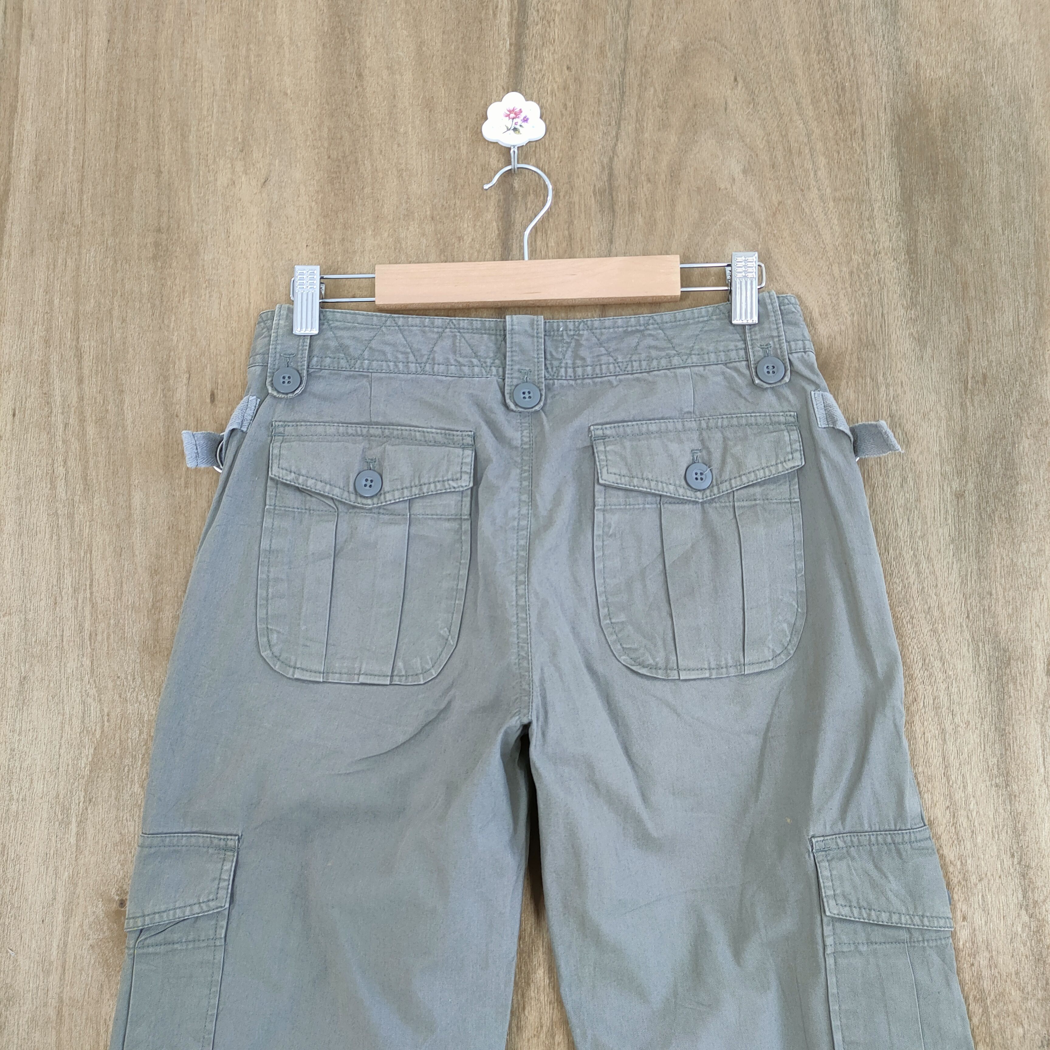 Japanese Brand VINTAGE AC FADED FLARE CARGO PANTS Size US 29 - 10 Thumbnail