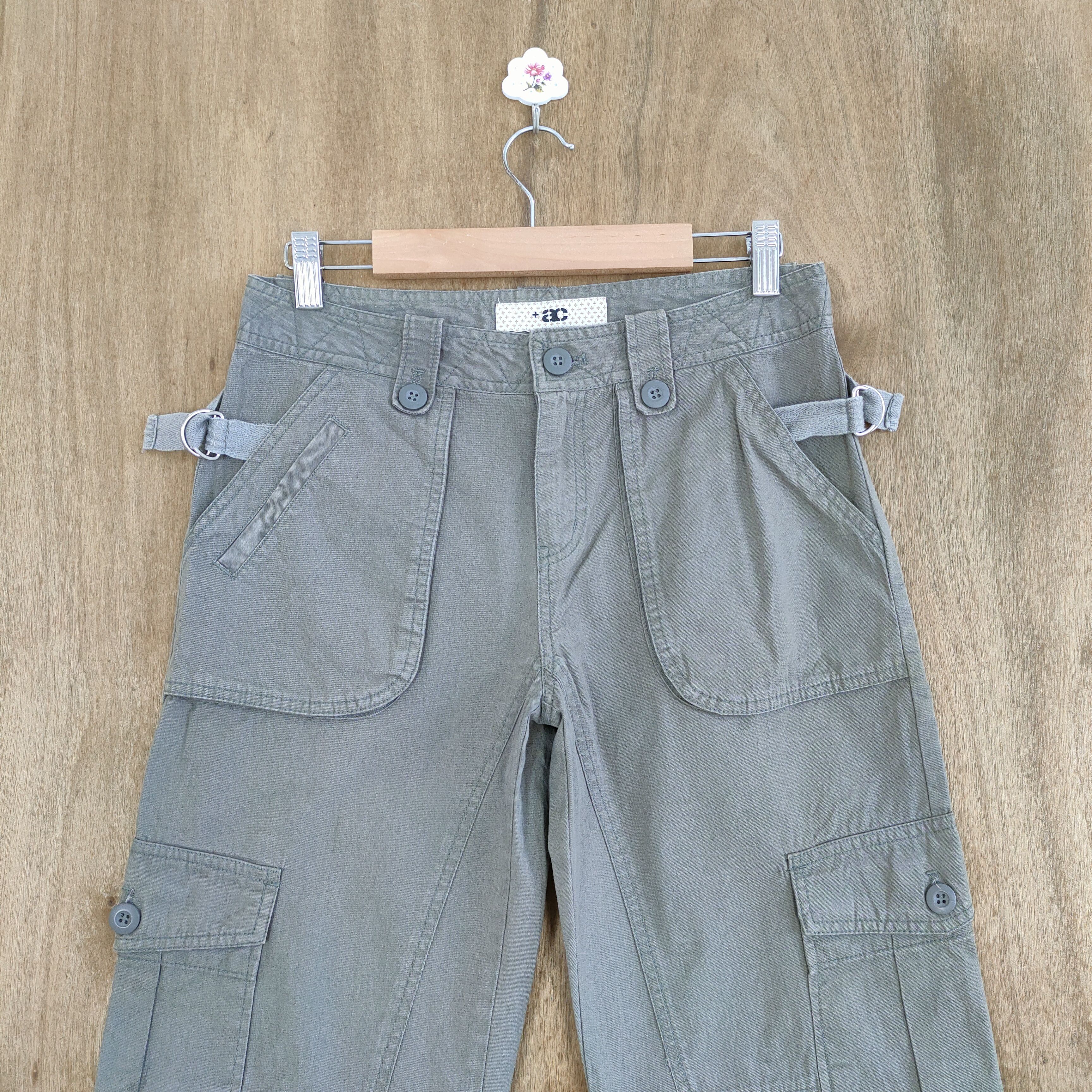 Japanese Brand VINTAGE AC FADED FLARE CARGO PANTS Size US 29 - 2 Thumbnail