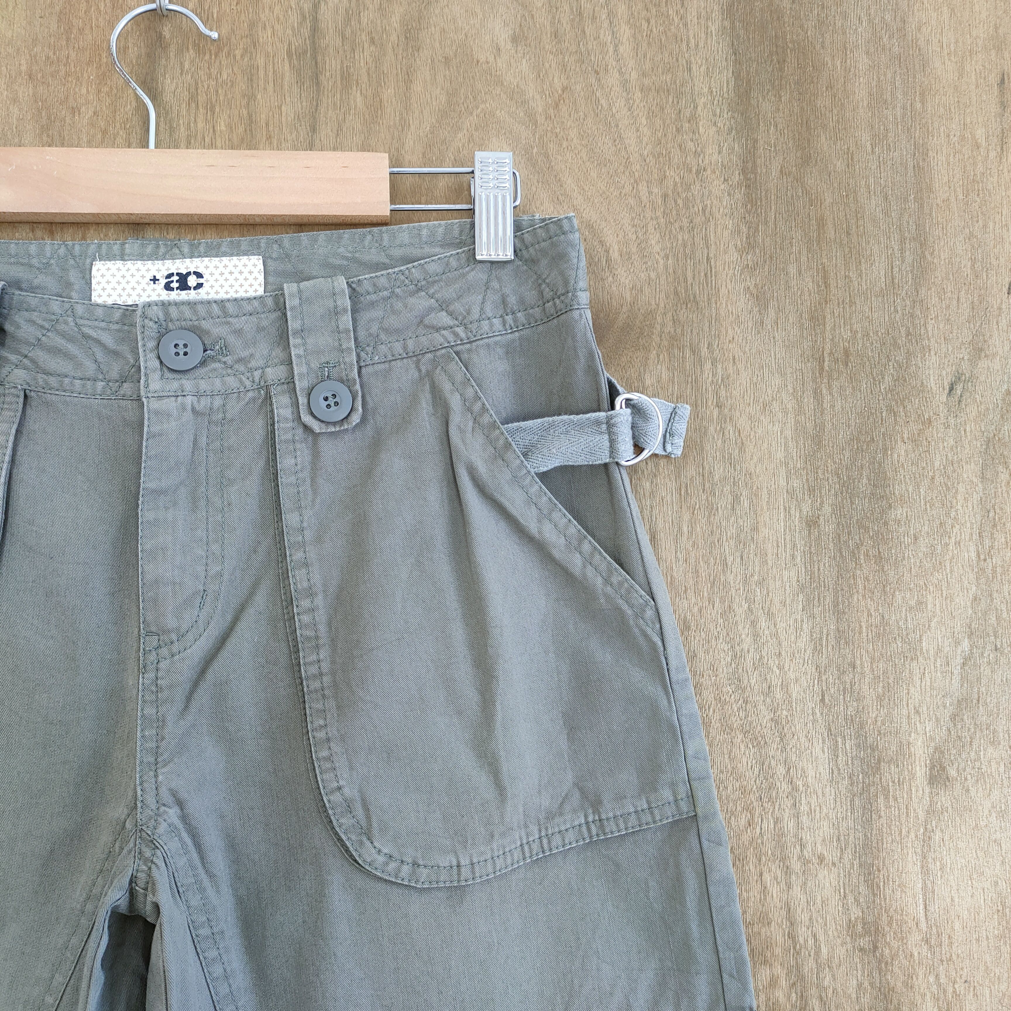 Japanese Brand VINTAGE AC FADED FLARE CARGO PANTS Size US 29 - 6 Thumbnail