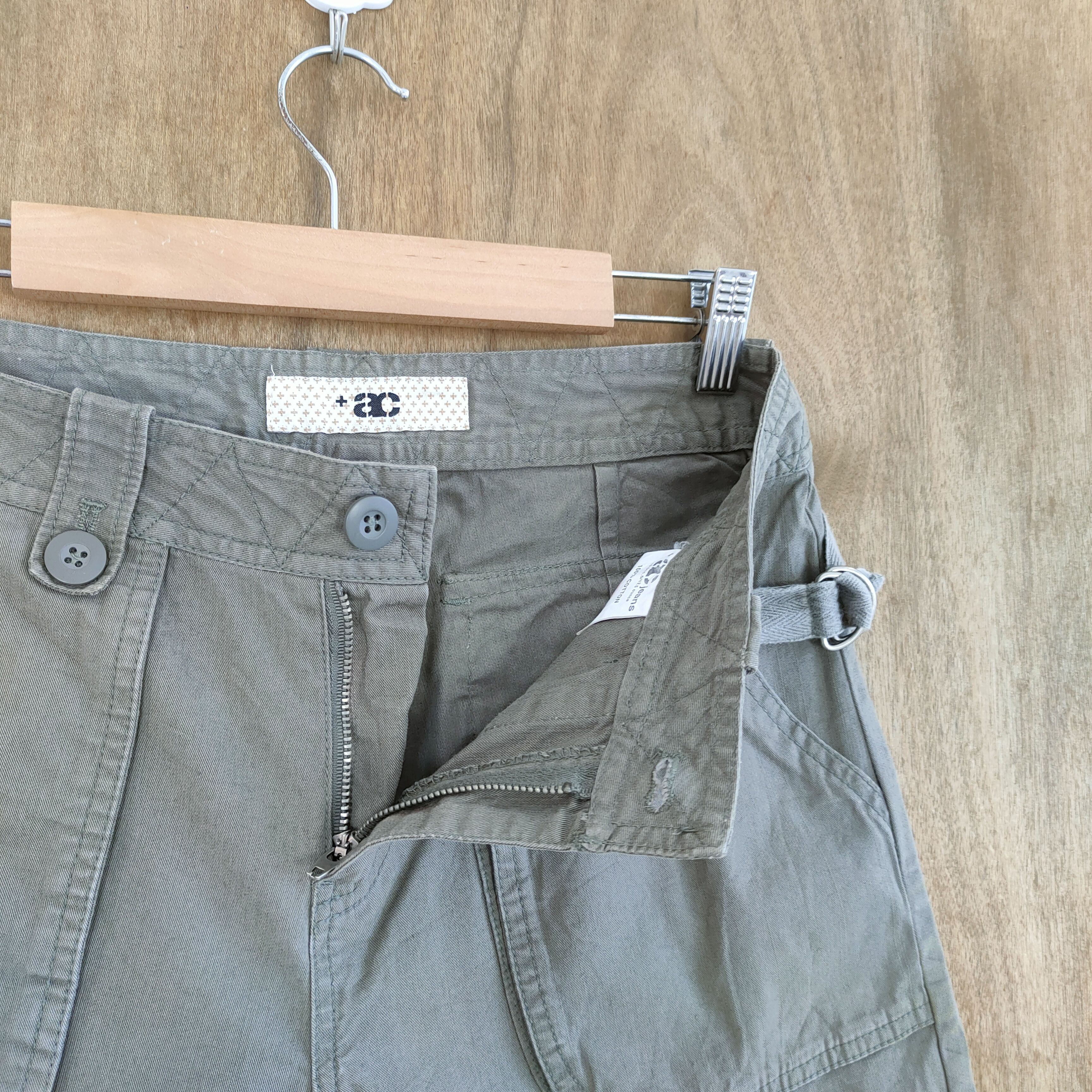 Japanese Brand VINTAGE AC FADED FLARE CARGO PANTS Size US 29 - 12 Thumbnail