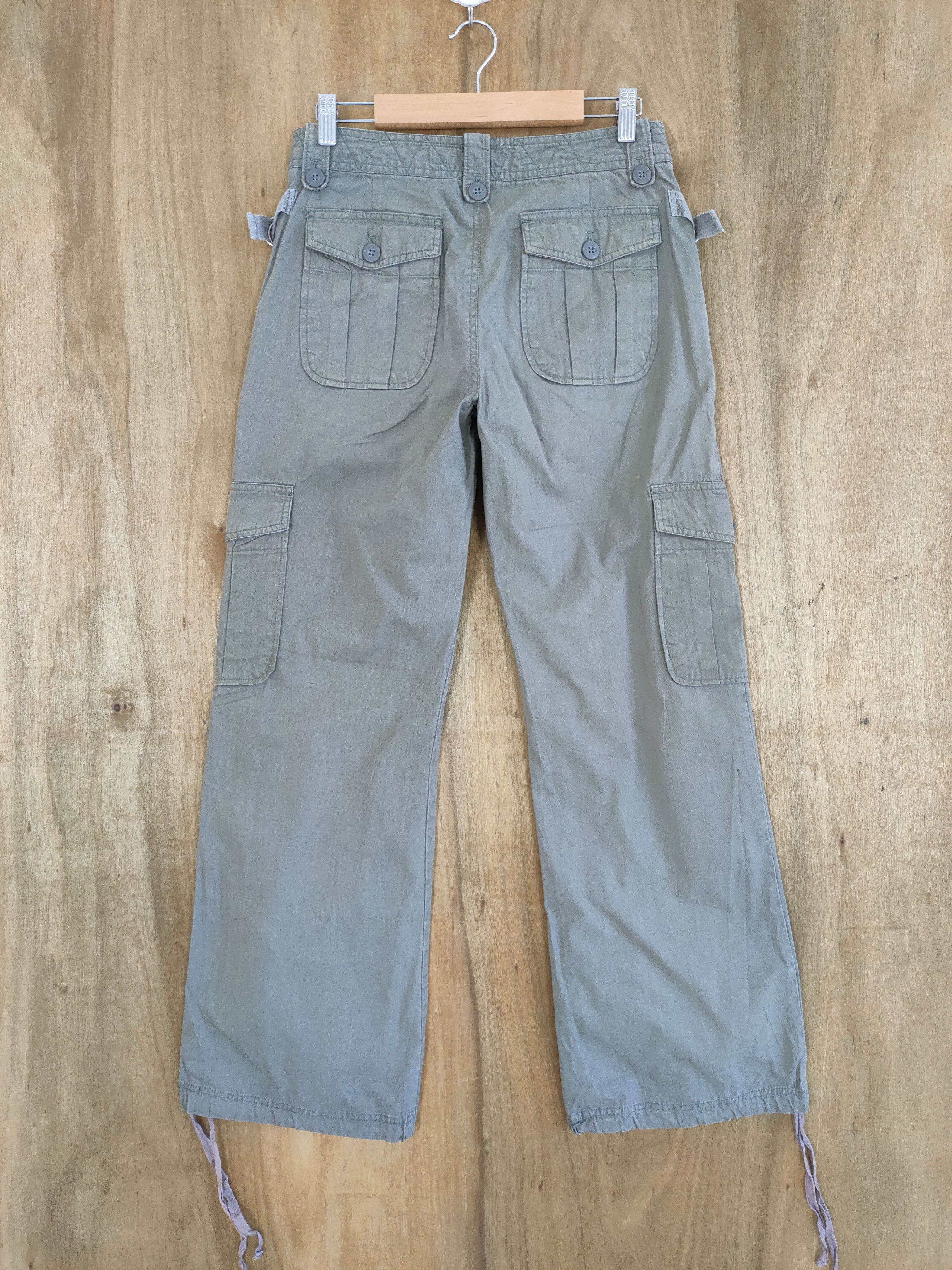 Japanese Brand VINTAGE AC FADED FLARE CARGO PANTS Size US 29 - 9 Thumbnail