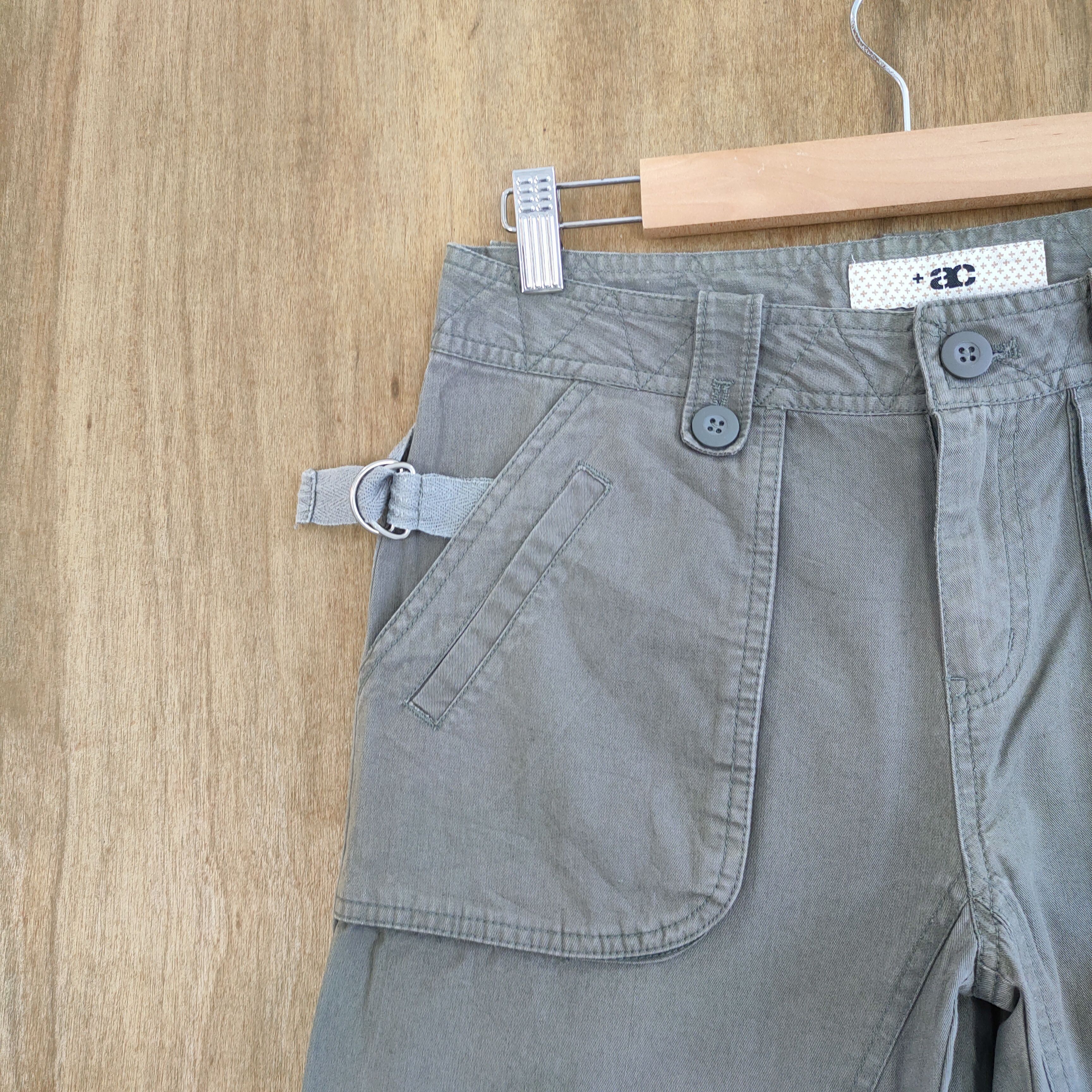 Japanese Brand VINTAGE AC FADED FLARE CARGO PANTS Size US 29 - 5 Thumbnail