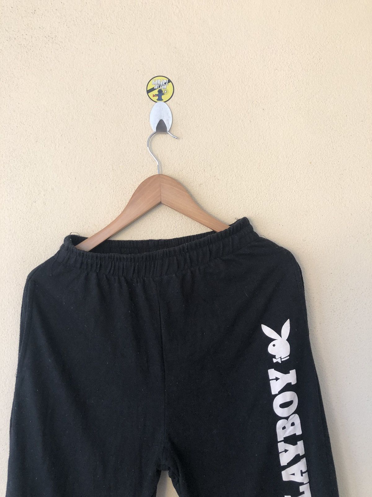 Playboy × Vintage PLAYBOY BUNNY BLACK SWEATPANTS Size US 29 - 3 Thumbnail