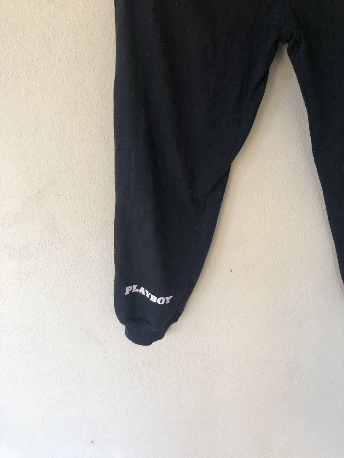 Playboy × Vintage PLAYBOY BUNNY BLACK SWEATPANTS Size US 29 - 5 Thumbnail