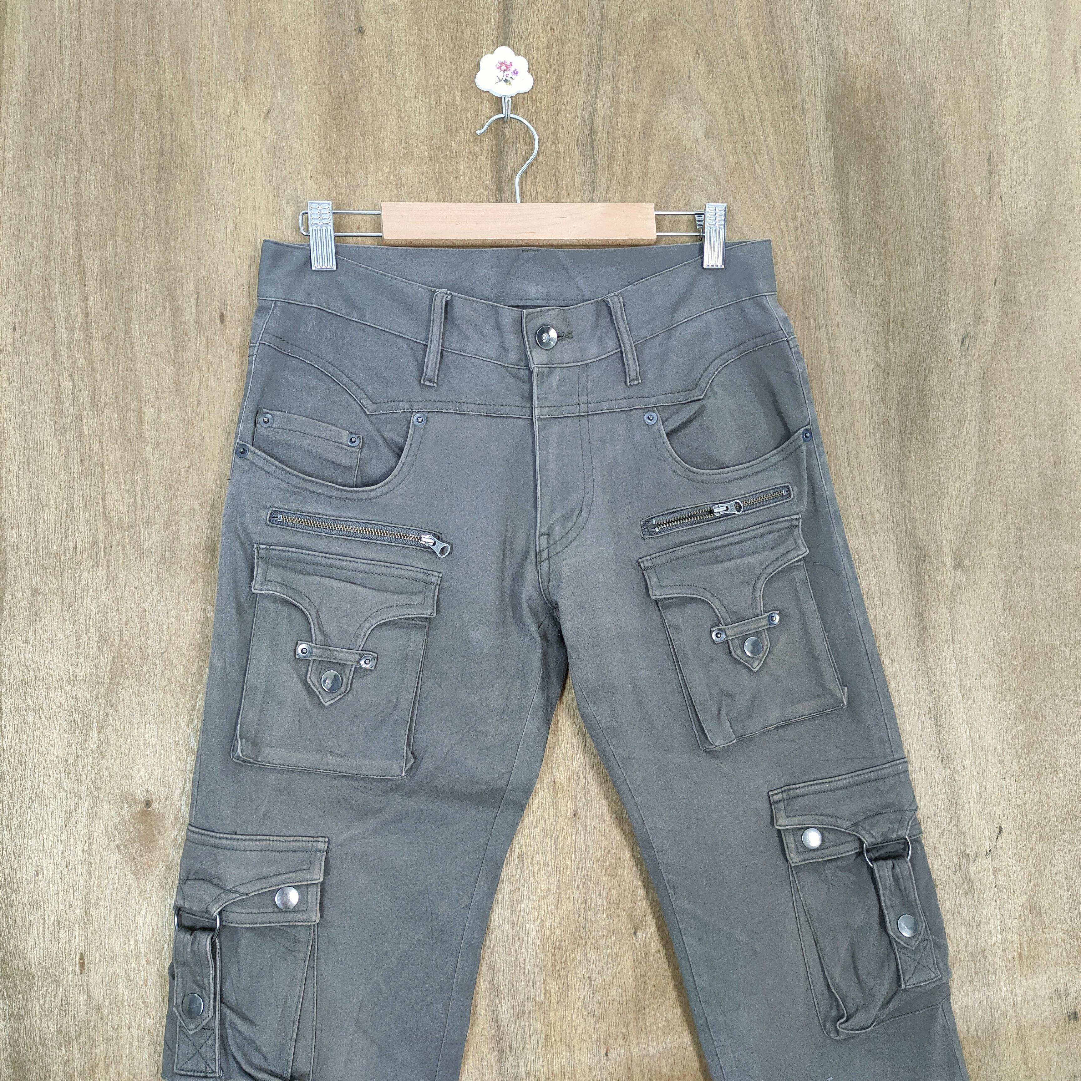 Japanese Brand EVOLUTION 10 POCKET CARGO PANTS Size US 29 - 2 Thumbnail
