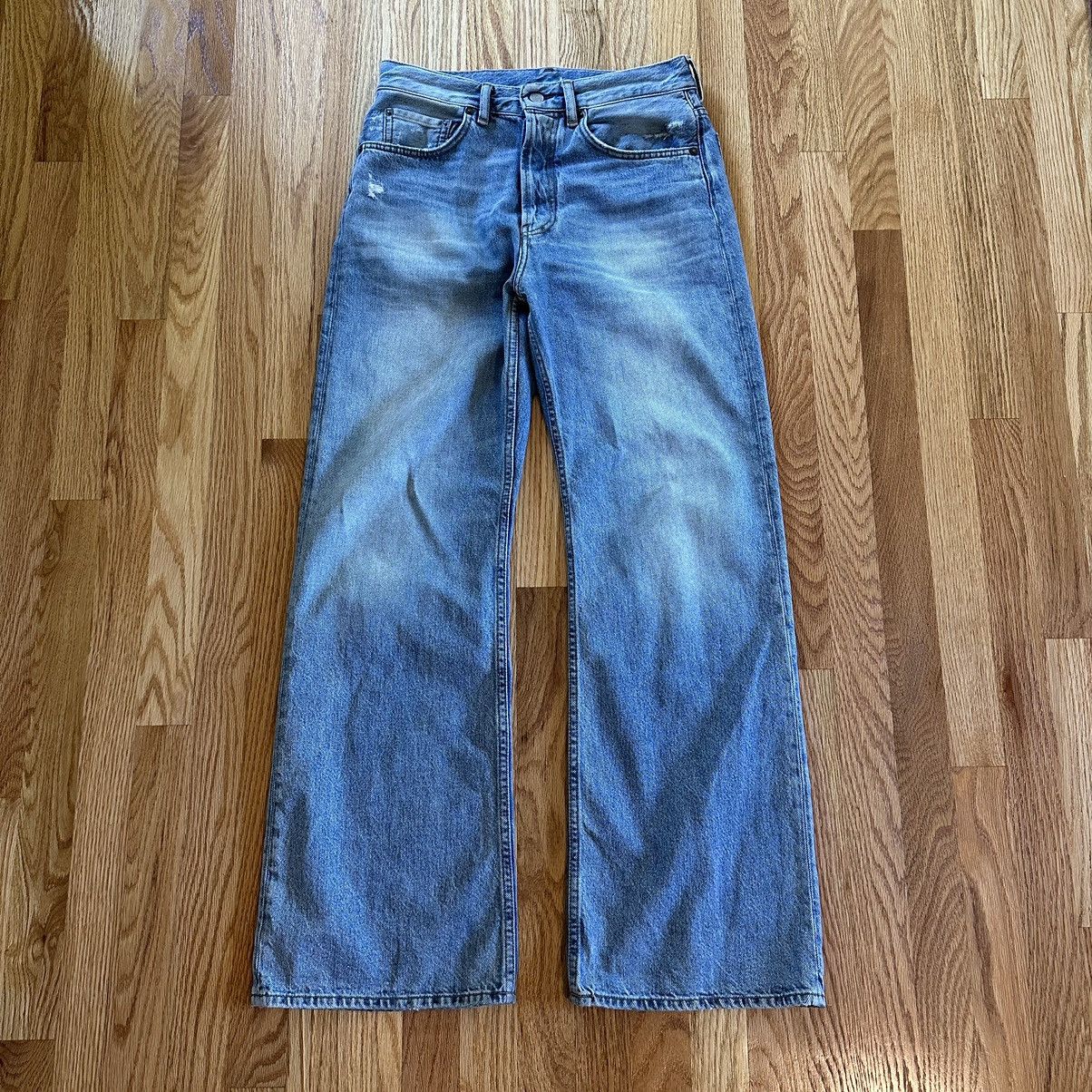 Acne Studios 2021M Light Blue Trash Denim 28x32 (Fit 30x31)