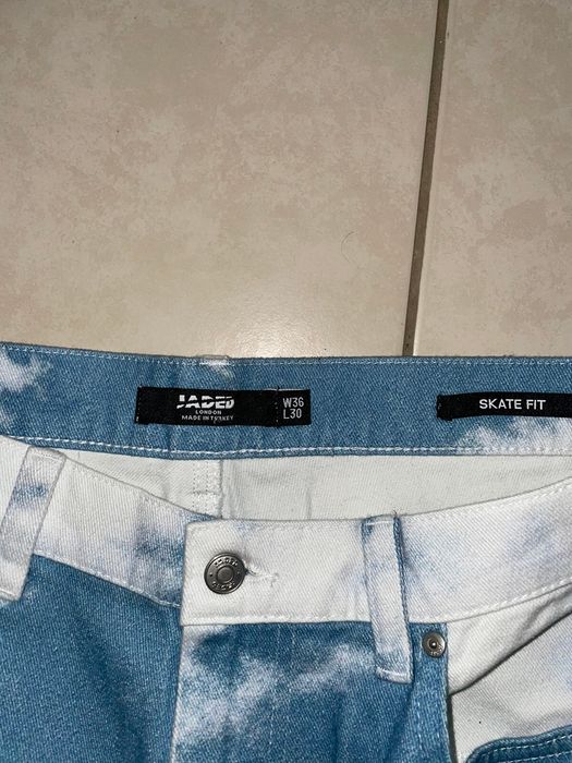 Jaded London Jaded Cloud Print Skate Jeans in Blue for Men