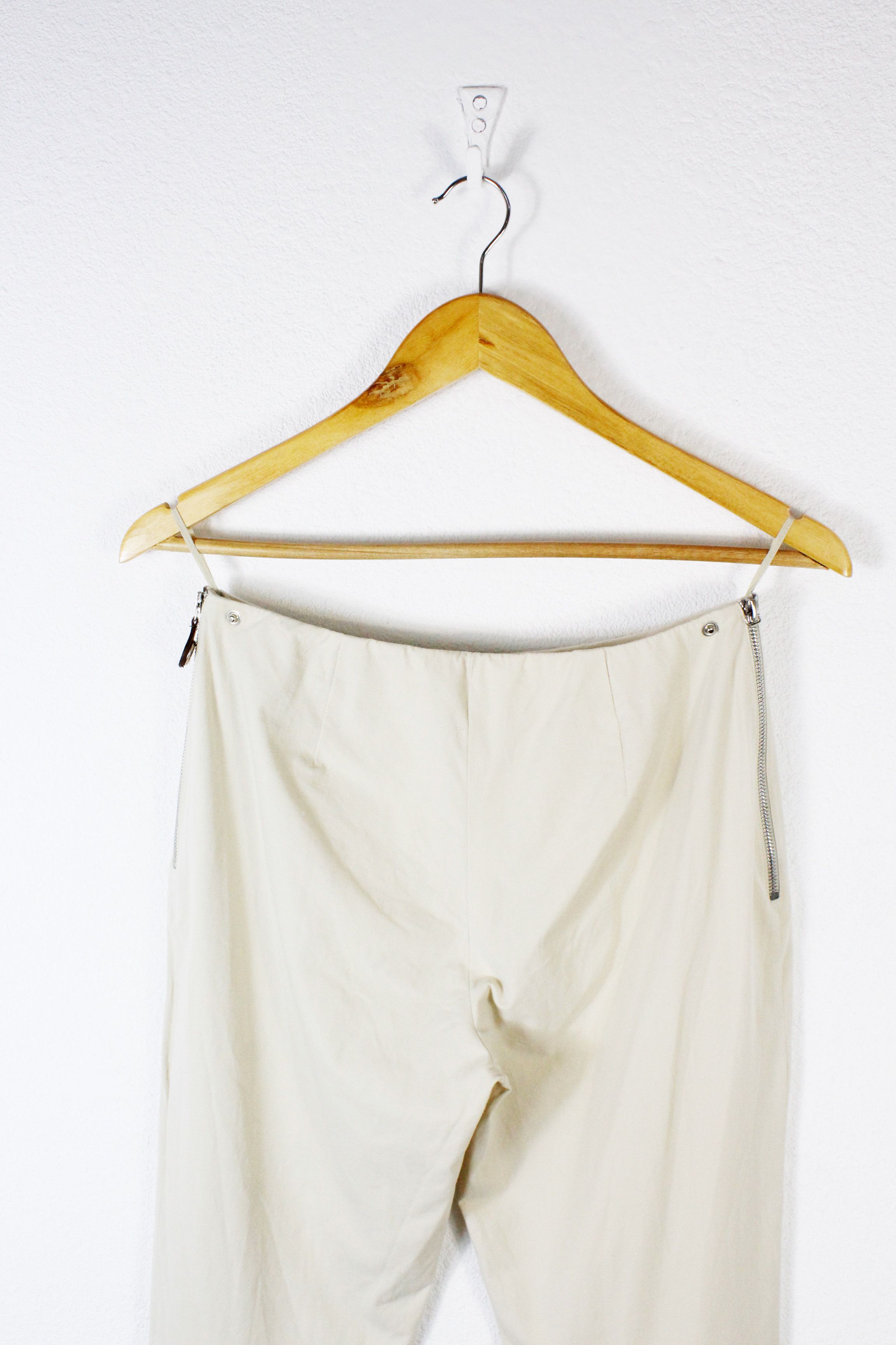 Prada Womens Prada Beige Track Lightweight Cropped Pants Trousers Size 27" / US 4 / IT 40 - 8 Thumbnail