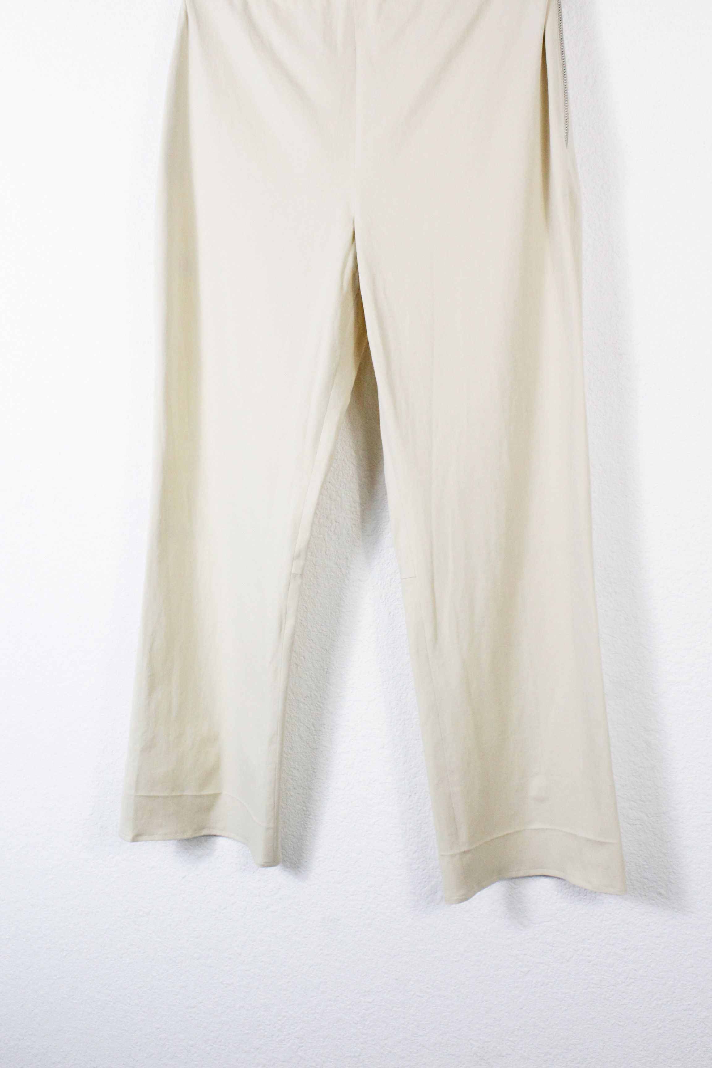 Prada Womens Prada Beige Track Lightweight Cropped Pants Trousers Size 27" / US 4 / IT 40 - 3 Thumbnail