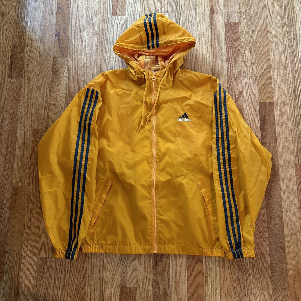 Adidas × Vintage Vintage 90s Adidas Hooded Zip-Up Windbreaker in 