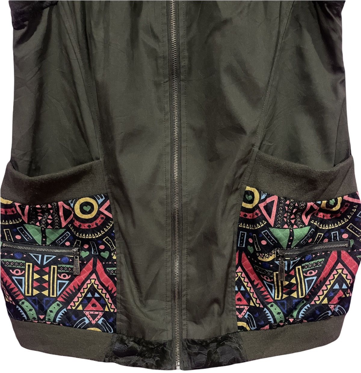 Japanese Brand GIANFENG VEST NYLON Size 38S - 3 Thumbnail
